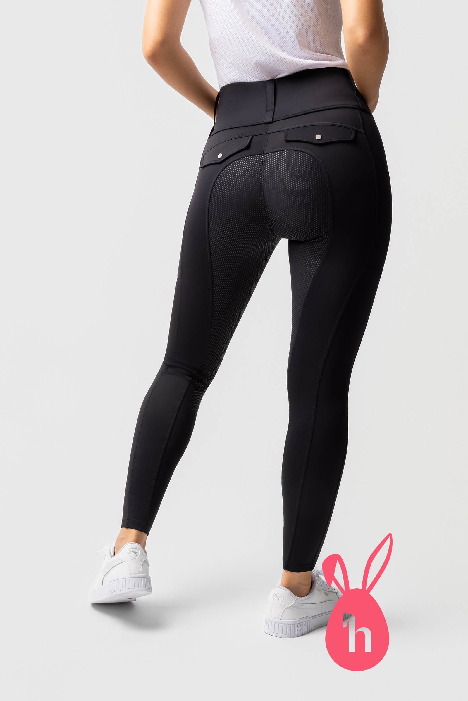 Horze Anya naisten kokopaikkaiset ratsastusleggingsit silikonigripillä UPF 50+ Womens Breeches