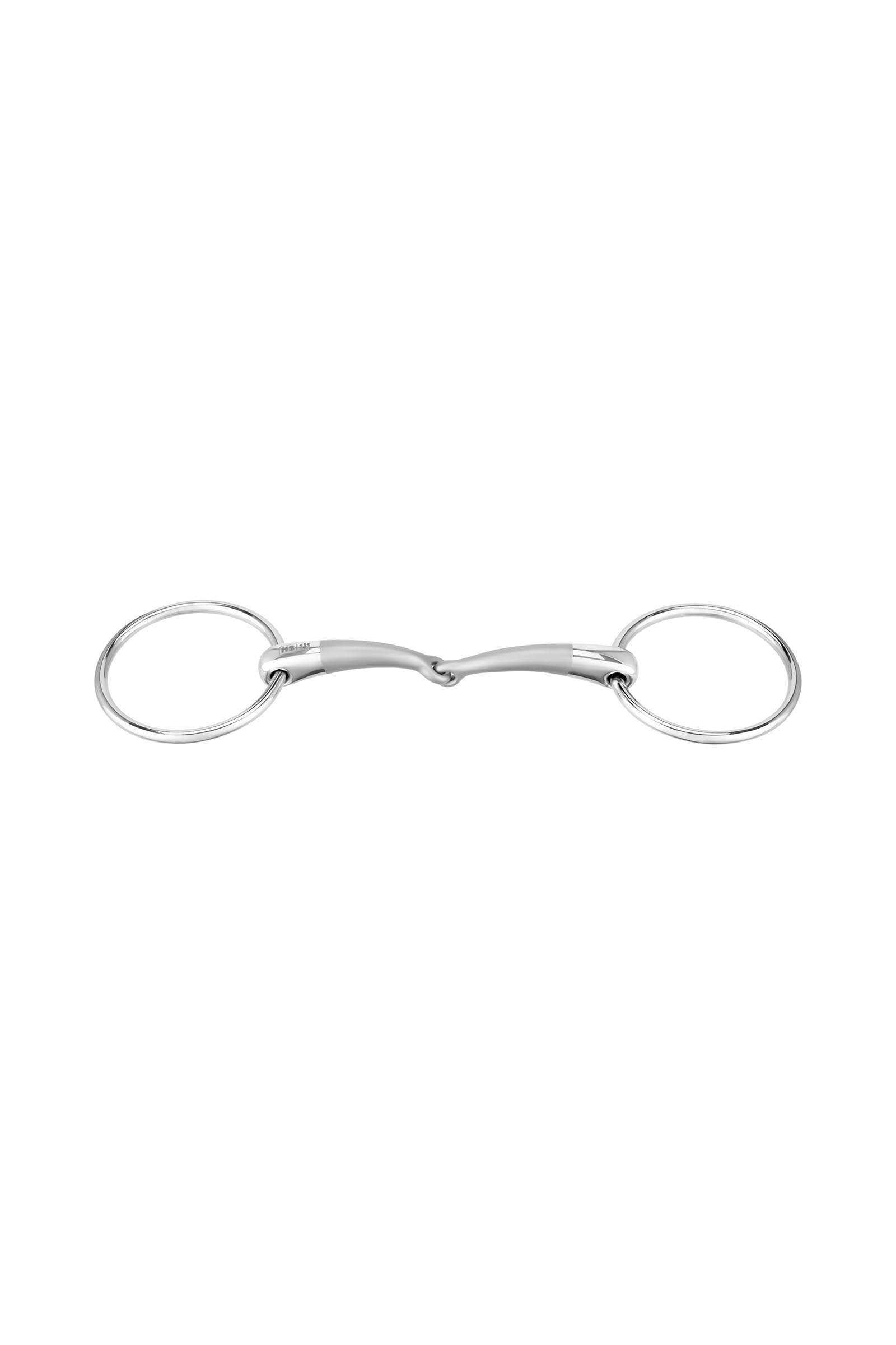 Sprenger Satinox Loose Ring Snaffle, Single Jt. 14mm, 55mm Ring, Stainless St. Horse Bits