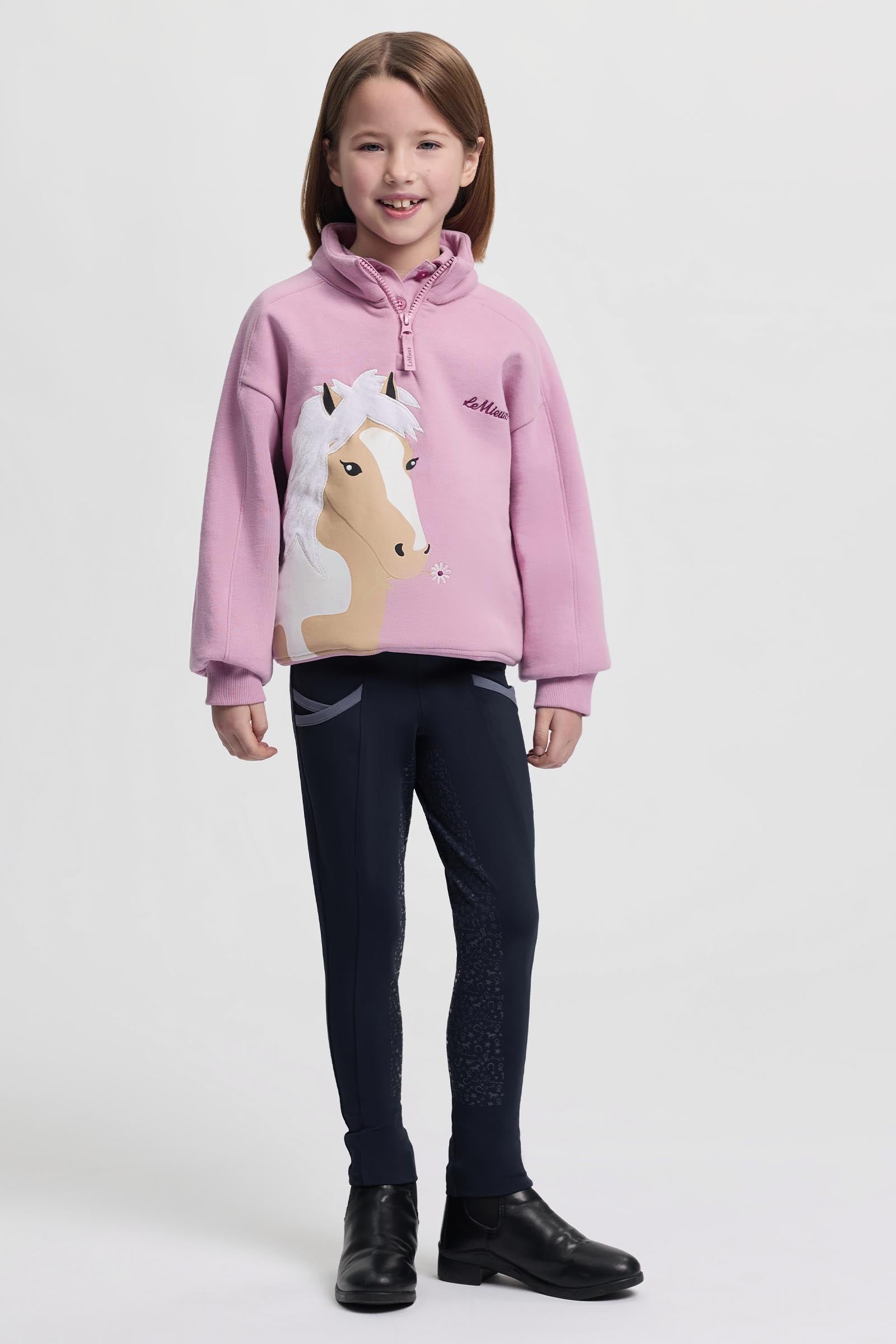 LeMieux Mini Quinn Kid's Quarter Zip Sweat Kids Apparel
