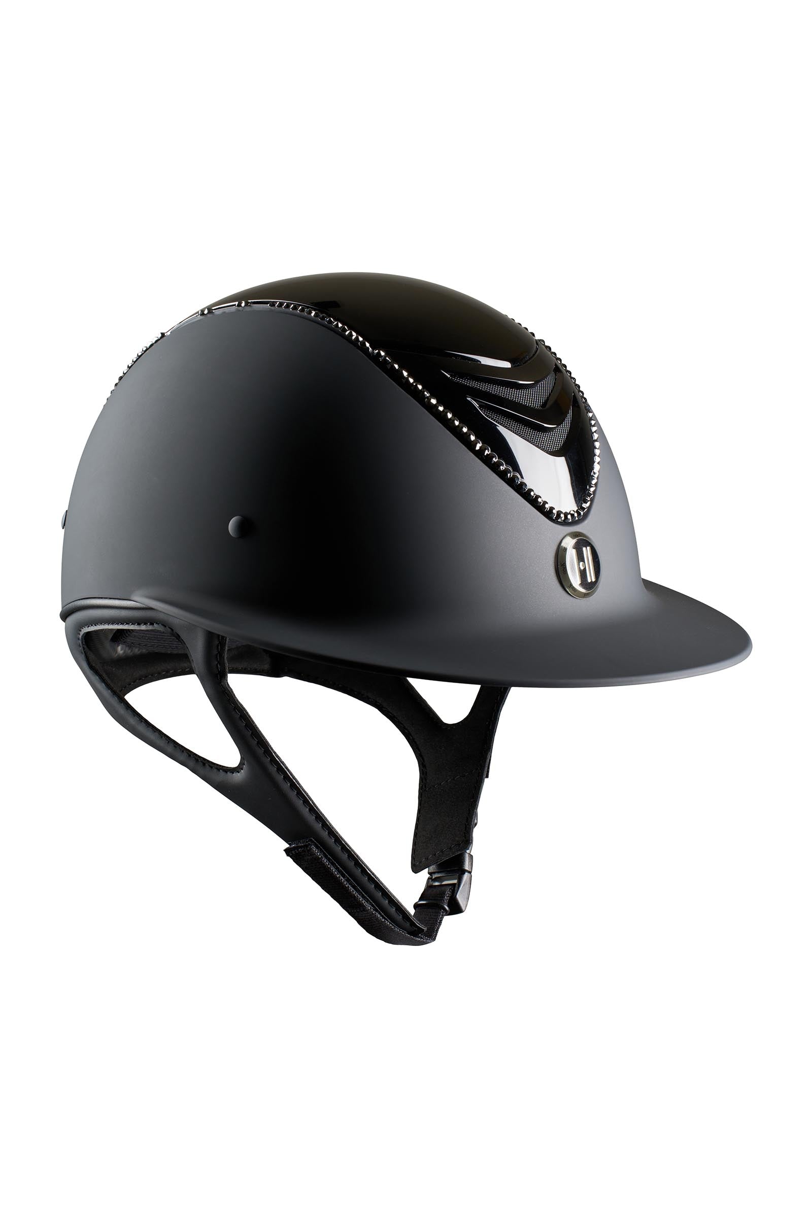 OneK Avancé Lux Matt, Glossy Top, Swarovski Riding Helmet Ratsastuskypärät & Turvaliivit