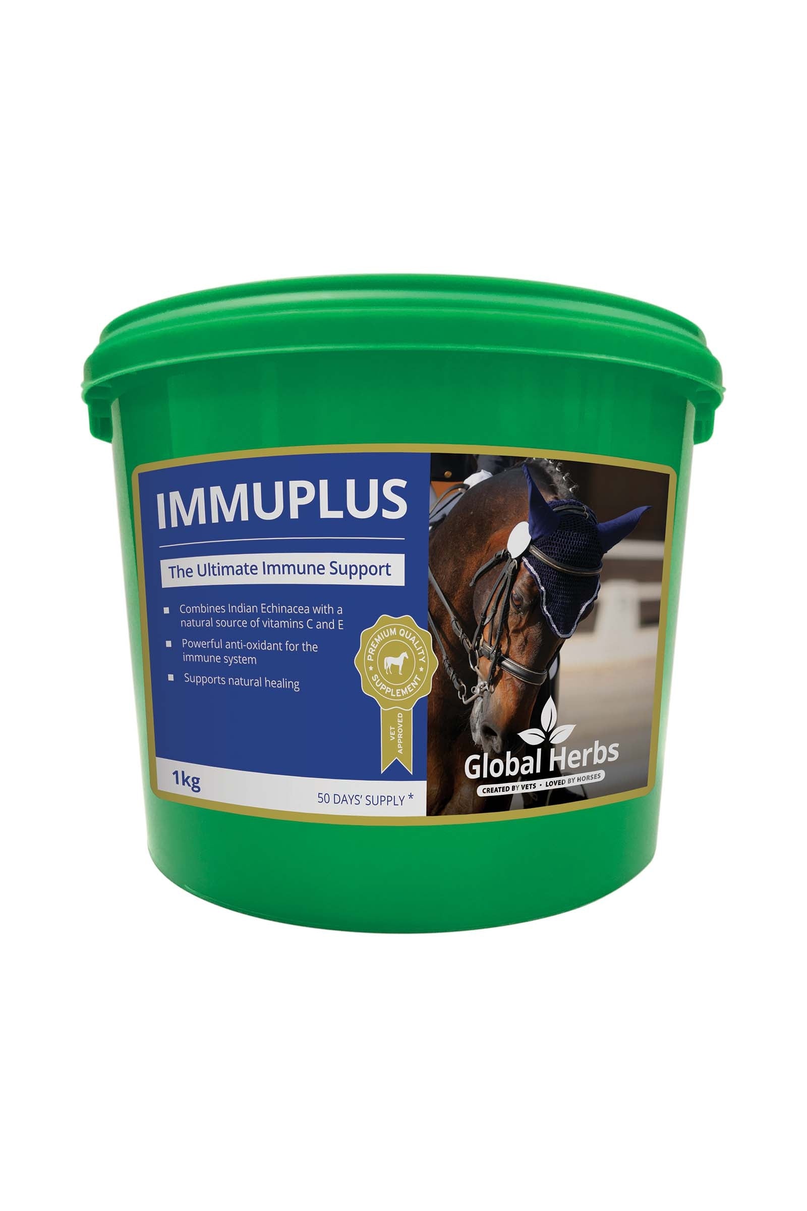 Global Herbs ImmuPlus, 1 kg Horse Feed & Nutrition