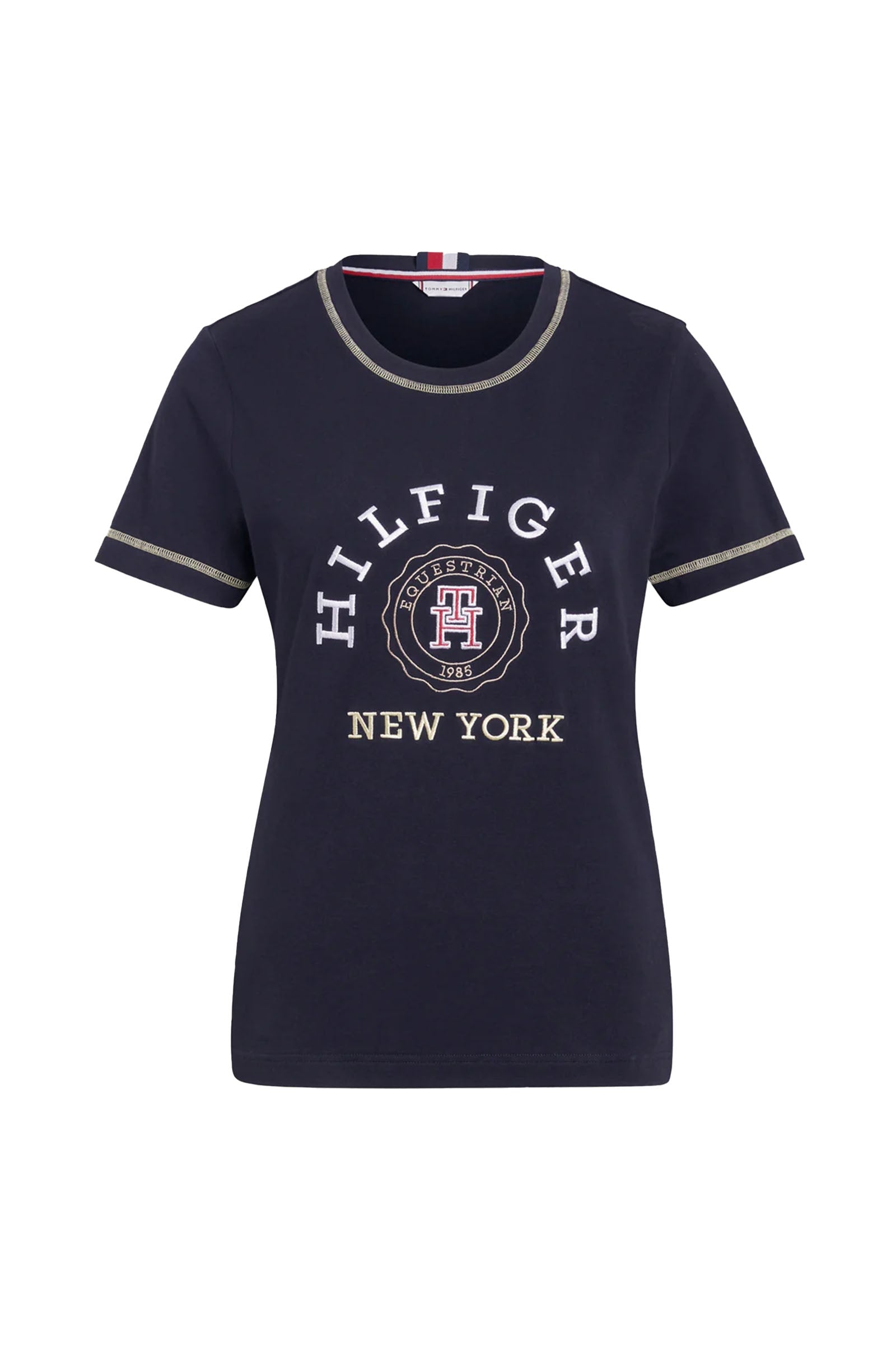 Tommy Hilfiger Equestrian Newport graafinen t-paita Naisten ratsastusvaatteet