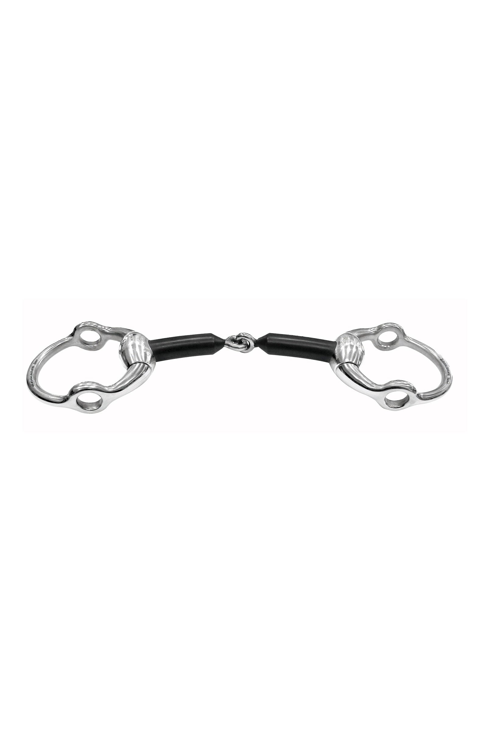 Sprenger Eggbutt Gag Bit Hard Carbon, Single Jt. 16mm, Stainless St. Horse Bits