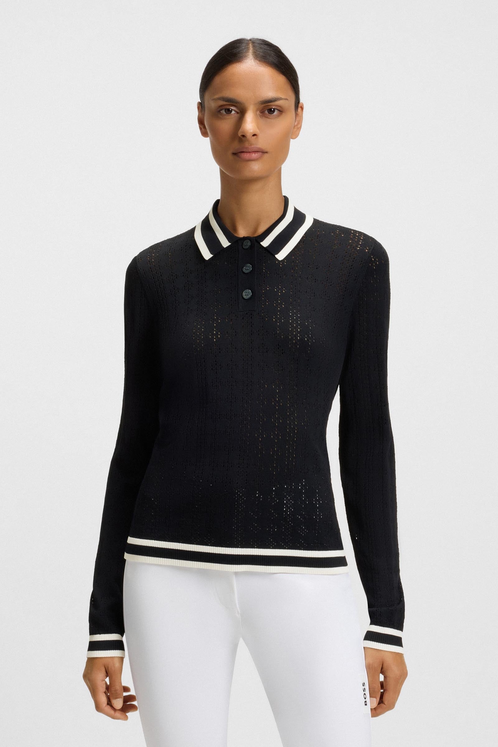 BOSS Equestrian Boss Pam Womens Knitwear Polo Ajor Women’s Riding Clothing