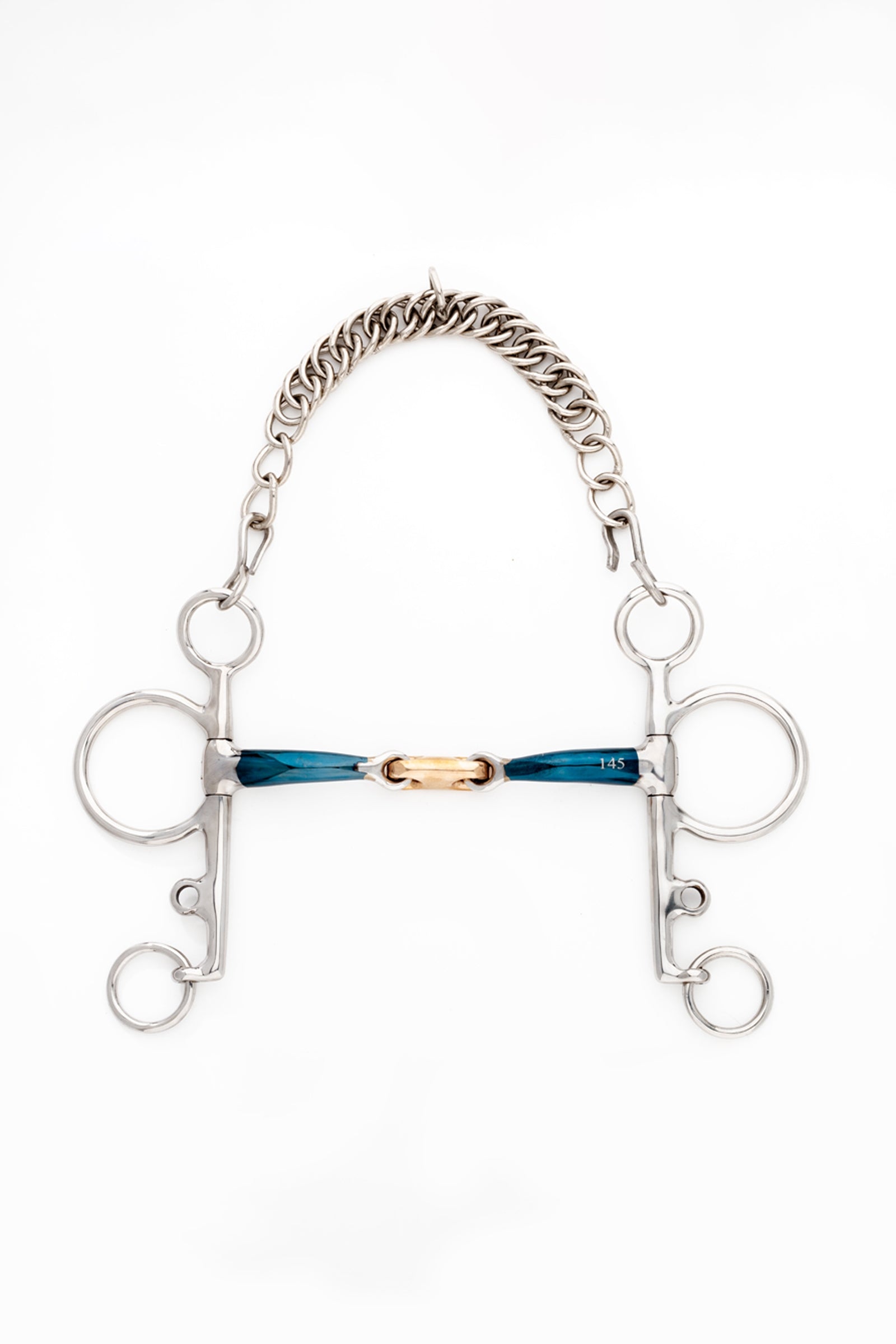 Kavalkade ergonominen pelham-kuolain, kaksinivelinen, pitkä, 14 mm Kuolaimet