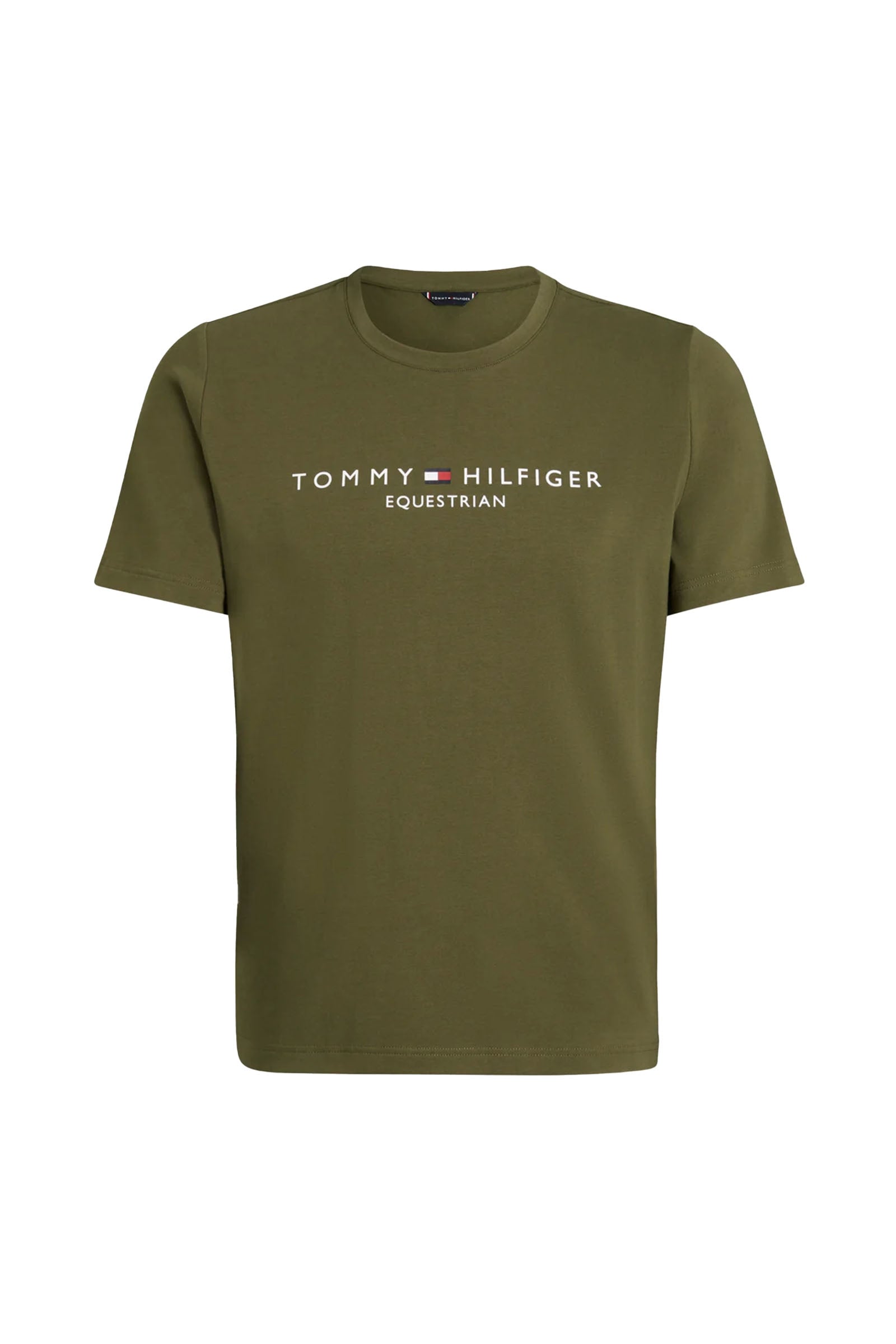 Tommy Hilfiger Equestrian Williamsburg T-paita graafisella kuviolla ja lyhythihaisena Miesten ratsastusvaatteet