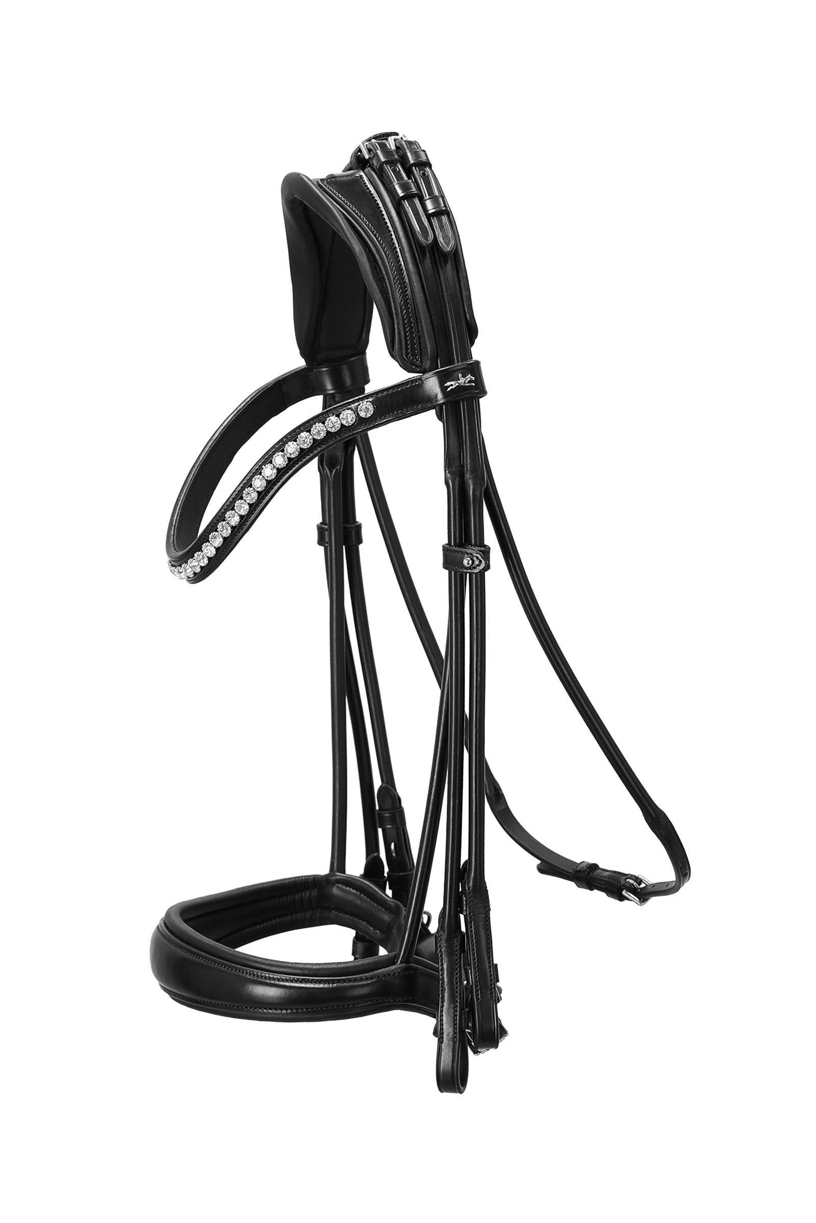 Schockemöhle Sports Kensington Double Bridle rullattu Suitset & Ohjat