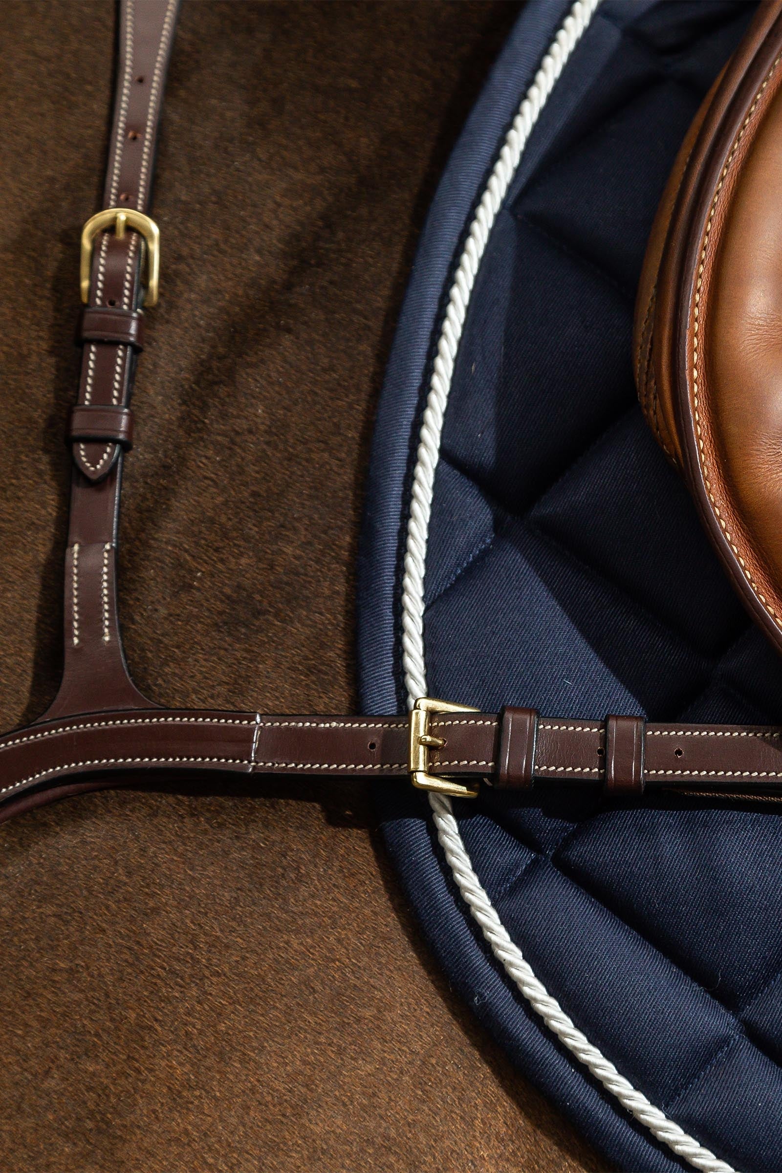 Dy'on D Collection Long Bridge Breastplate Bridles & Reins