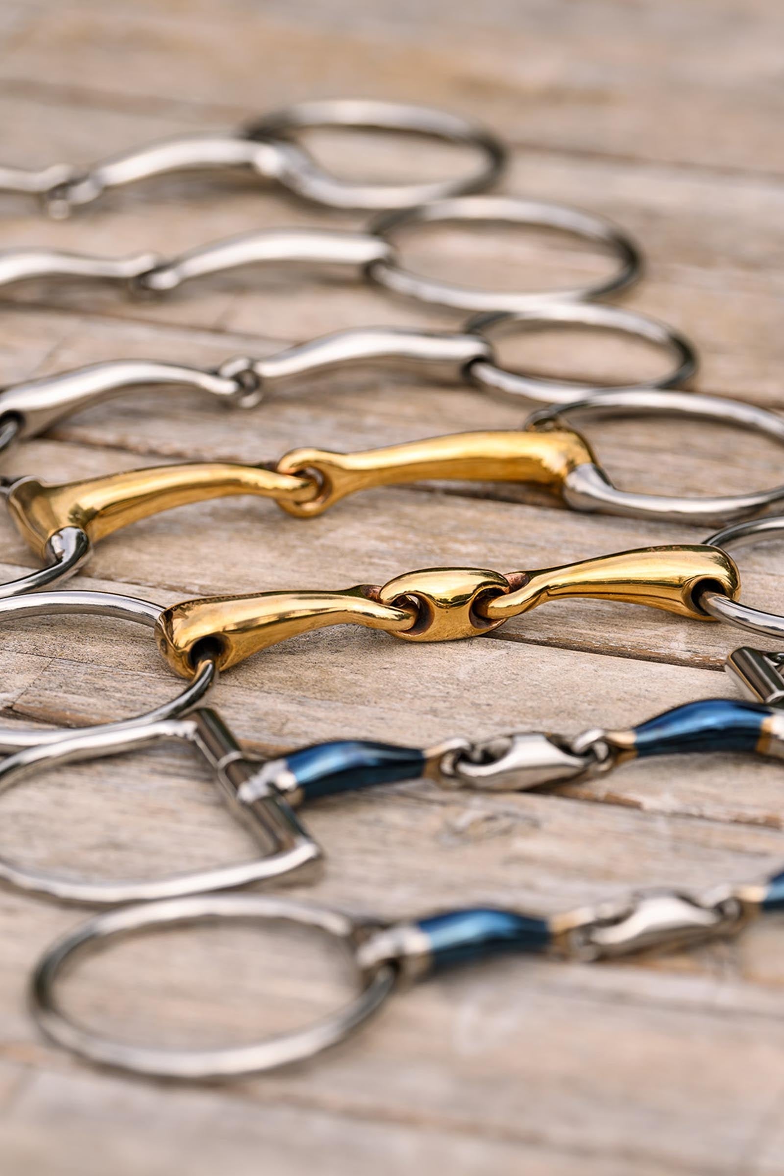 Waldhausen Snaffle Bit, Single Jt., Stainless St., 14 mm Horse Bits