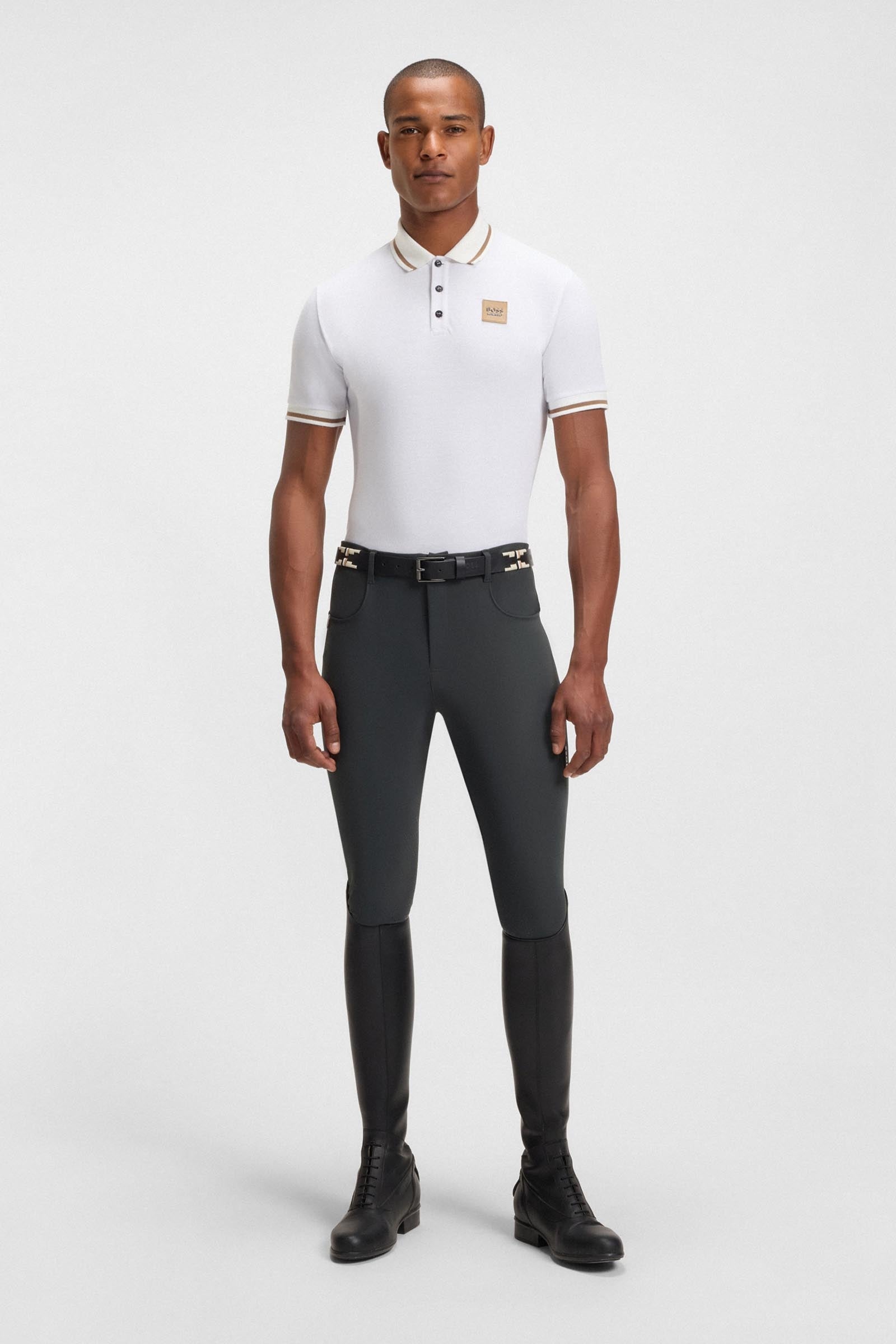 BOSS Equestrian Boss James Mens Knee Grip Technical Breeches Mens Riding Clothing