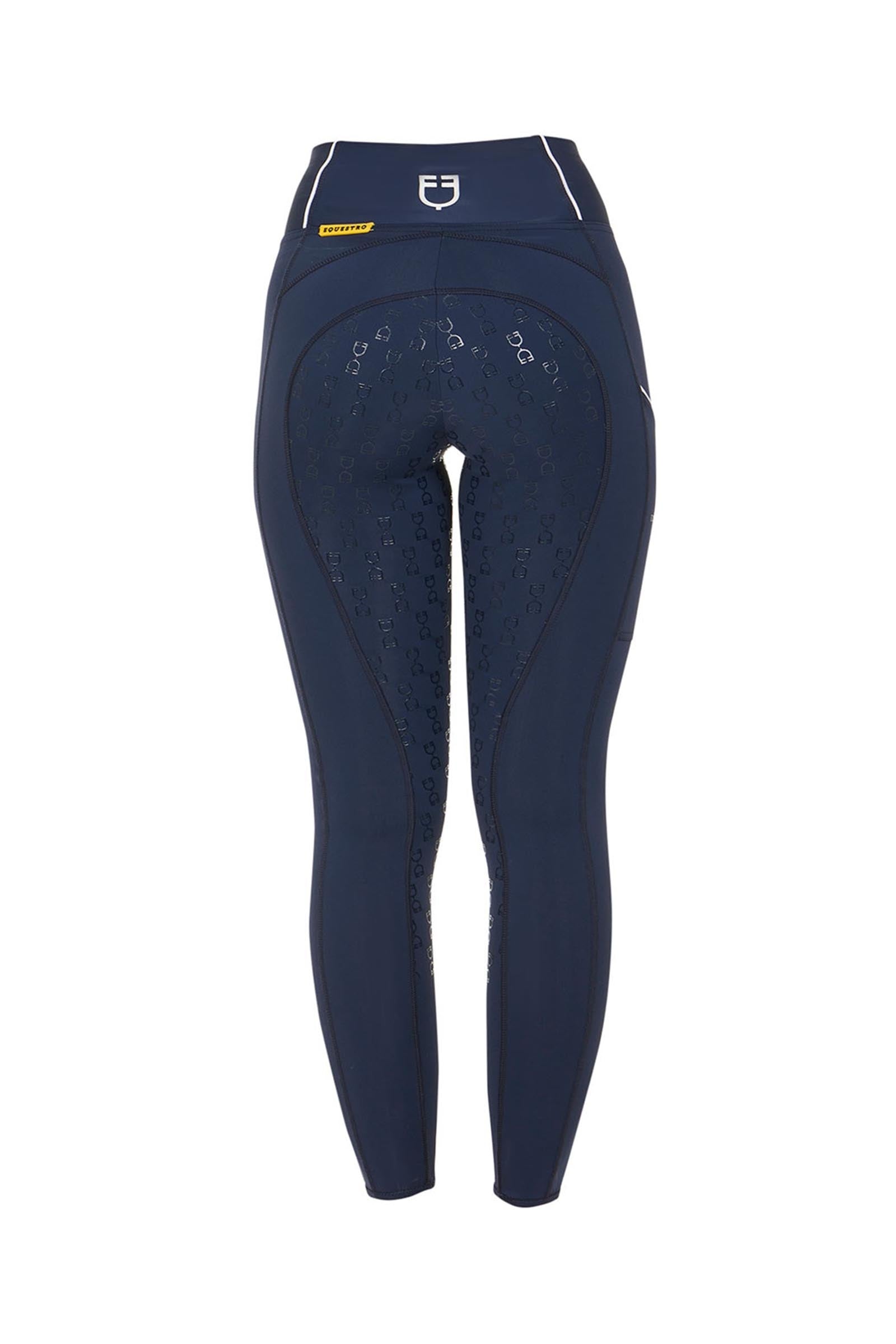 Equestro Women's Slim Fit Full Grip High-Waisted Leggings Womens Breeches
