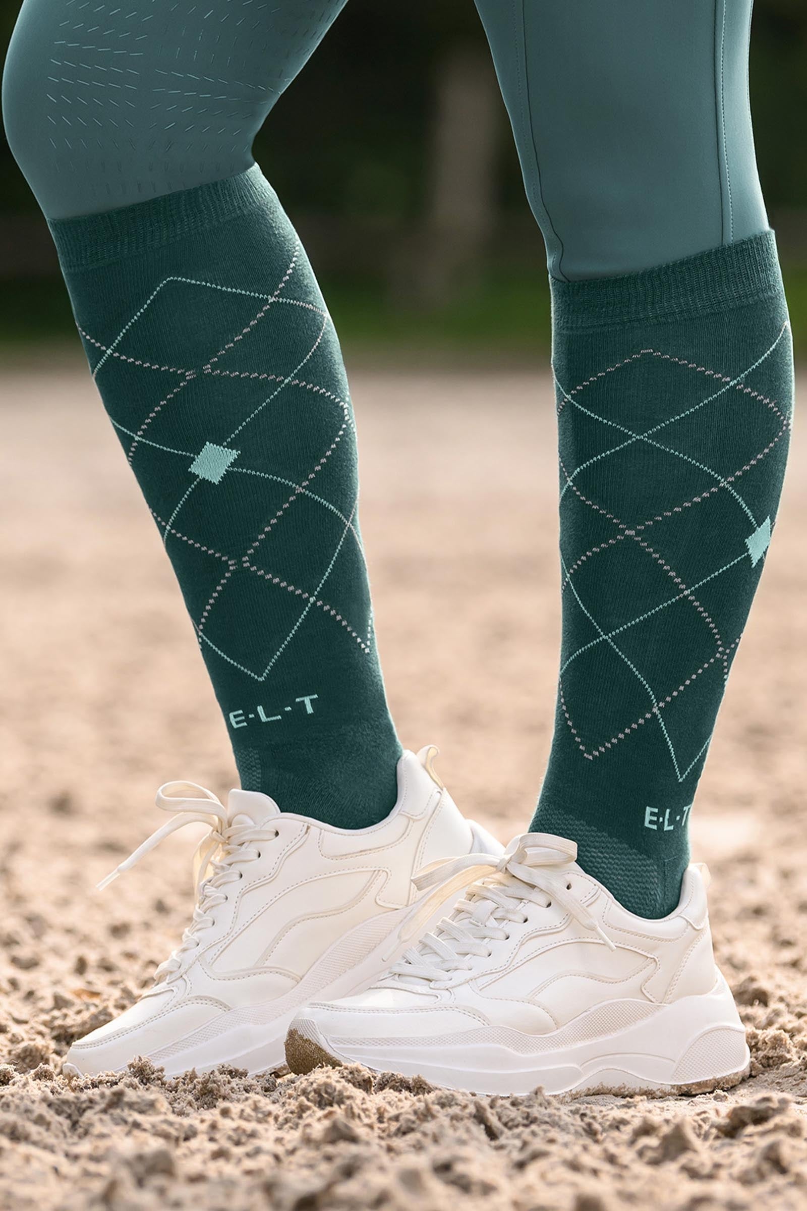 ELT Argyle hengittävät ratsastussukat Sukat