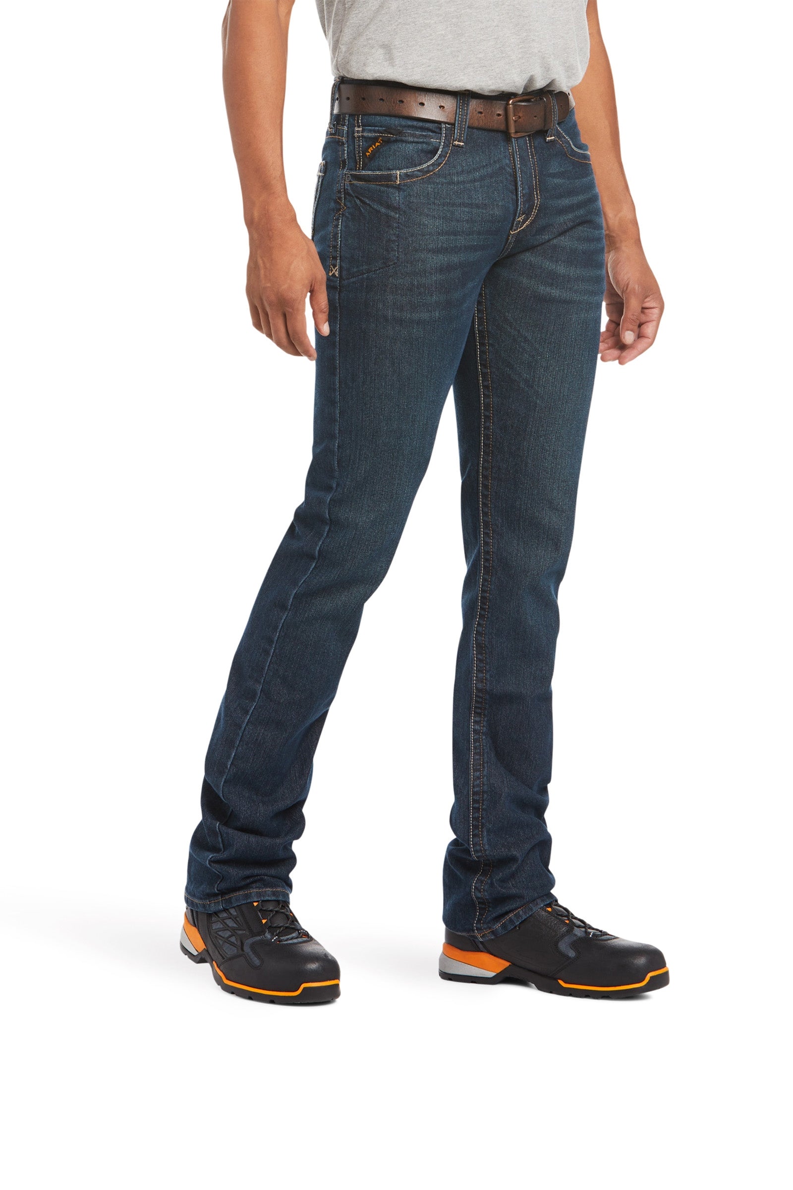 Ariat Rebar M7 Slim Durastretch Miesten suoralahkeiset farkut Miesten ratsastusvaatteet