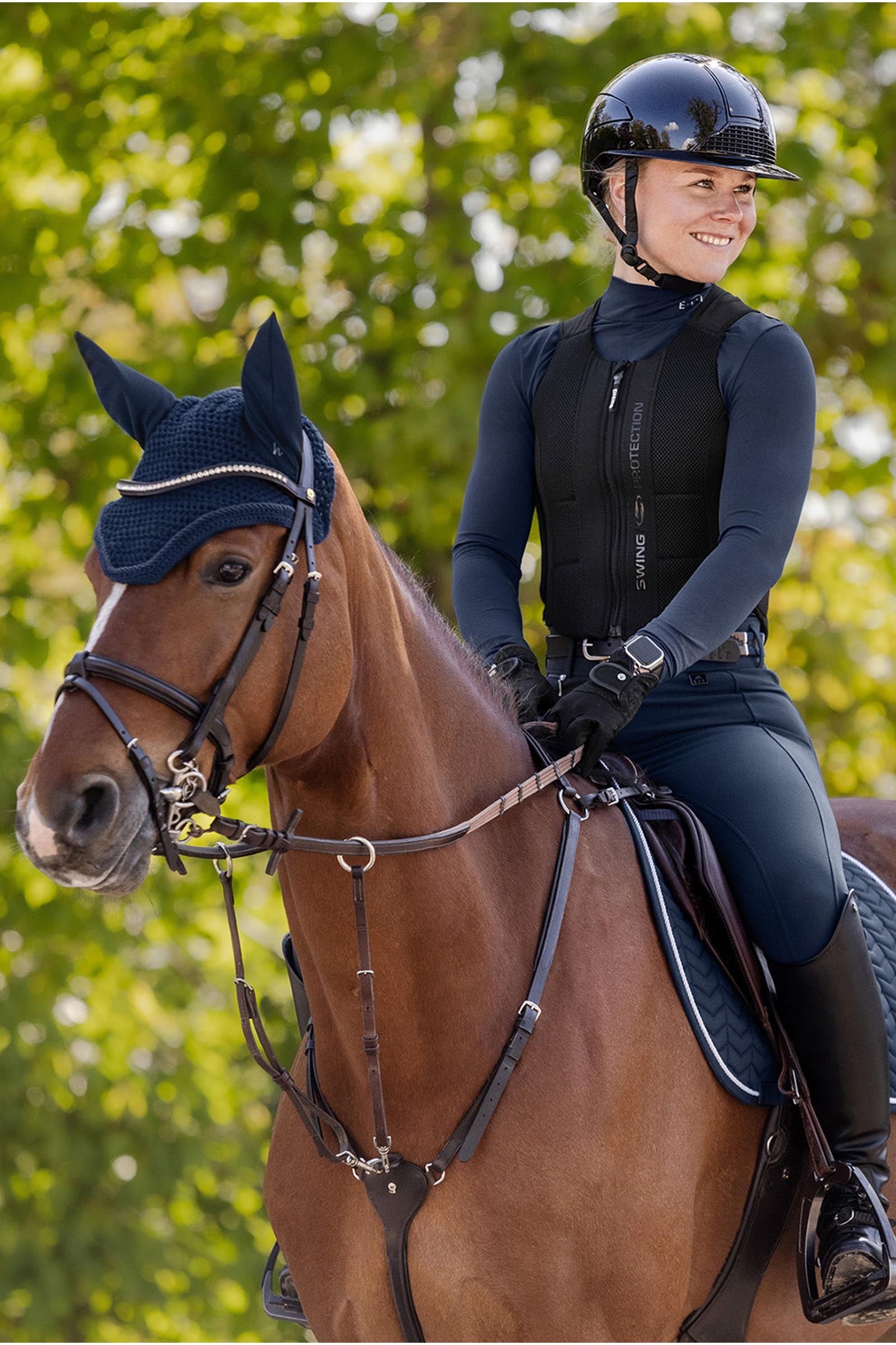 Waldhausen SWING H24 Lady Glossy Riding Helmet Safety Equipment