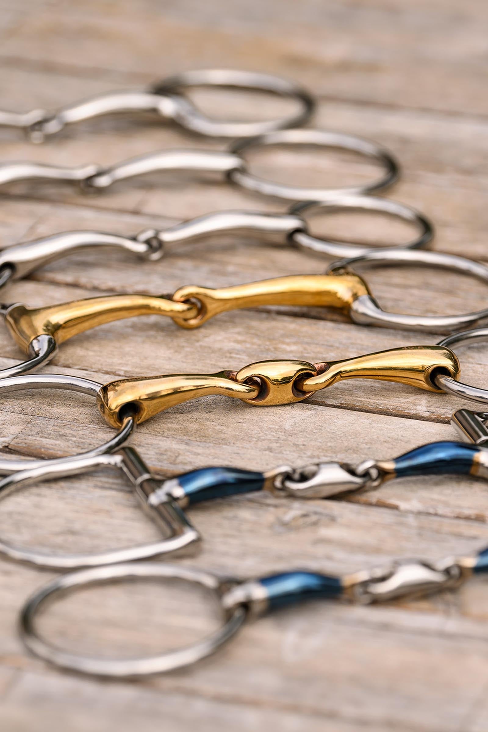 Waldhausen Pony Snaffle Bit, Single Jt., Stainless St., 14 mm Horse Bits
