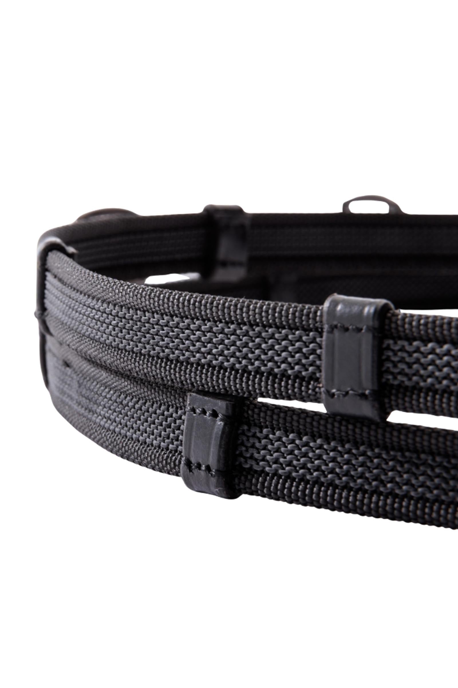 Kavalkade Rubberised Reins Icelandic With Carabiner and 5 Stops, 16 mm Bridles & Reins