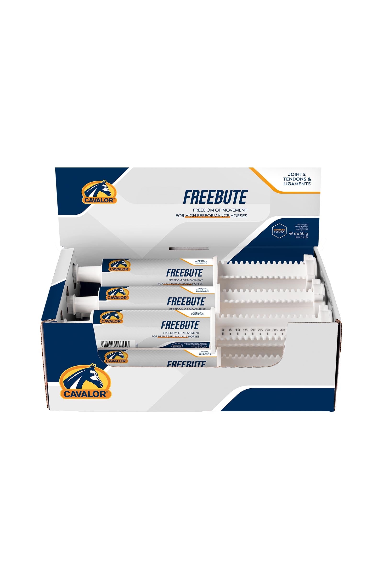 Cavalor Freebute Paste nivelille ja jänteille, 6 x 60 g Horse Feed & Nutrition
