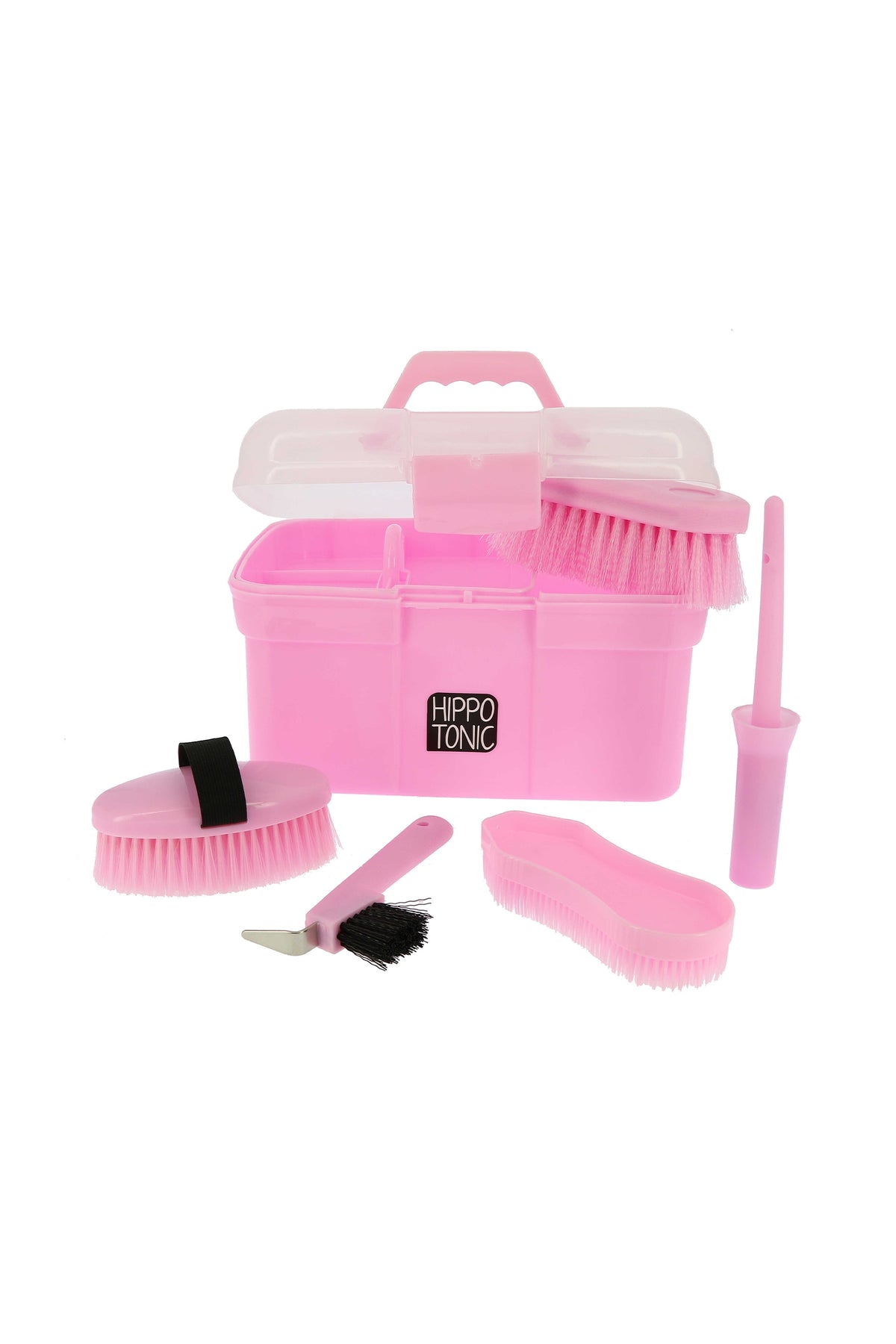 HIPPOTONIC varustelaatikko & Grooming Tools, setti Harjat ja suat
