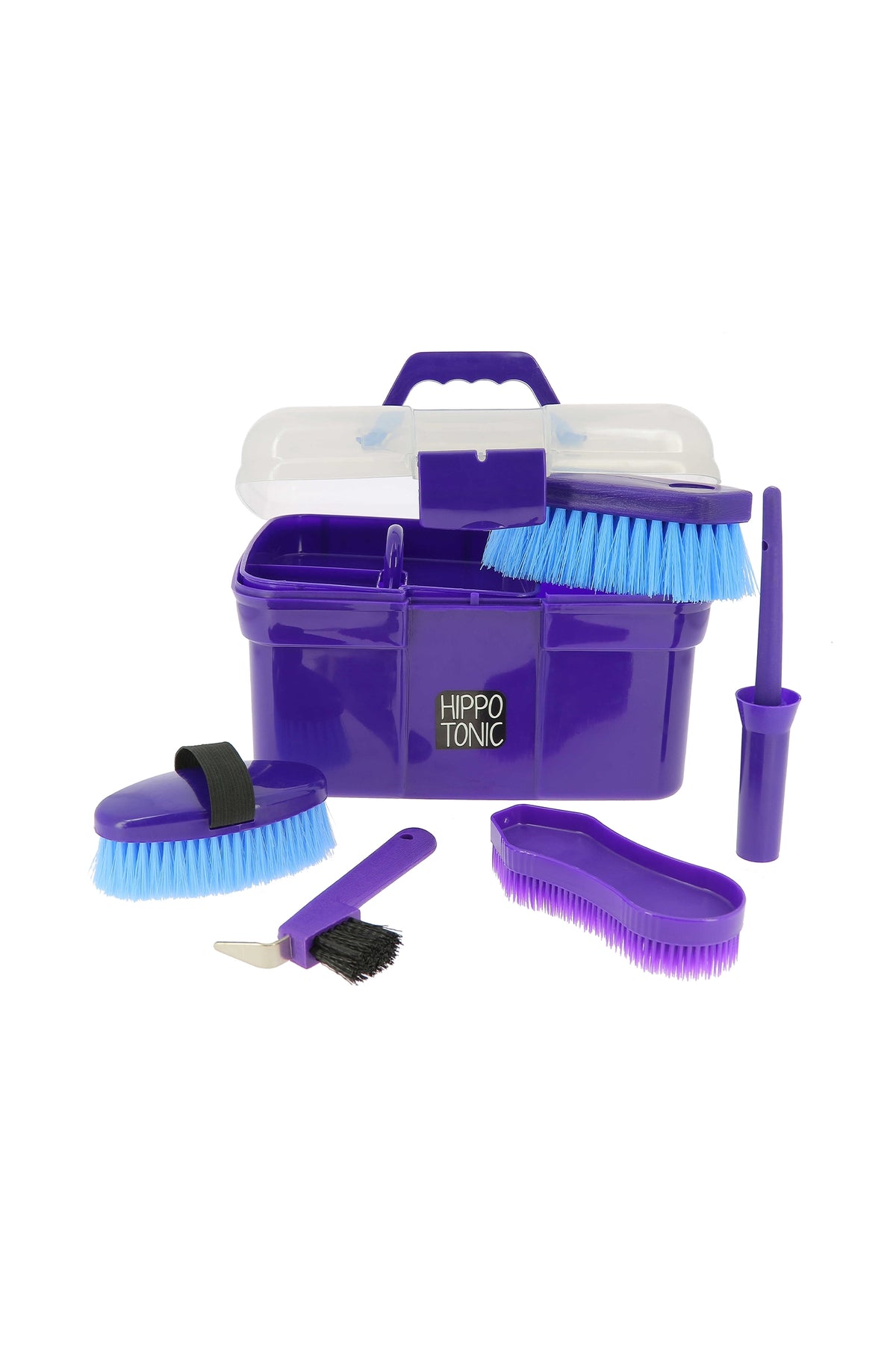 HIPPOTONIC varustelaatikko & Grooming Tools, setti Harjat ja suat