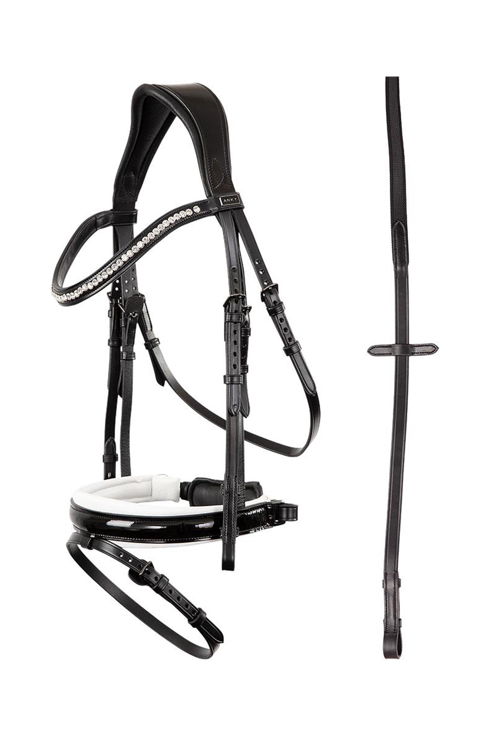 Anky ANKY Anatomic Bridle Patent Leather With Soft Padding Suitset & Ohjat