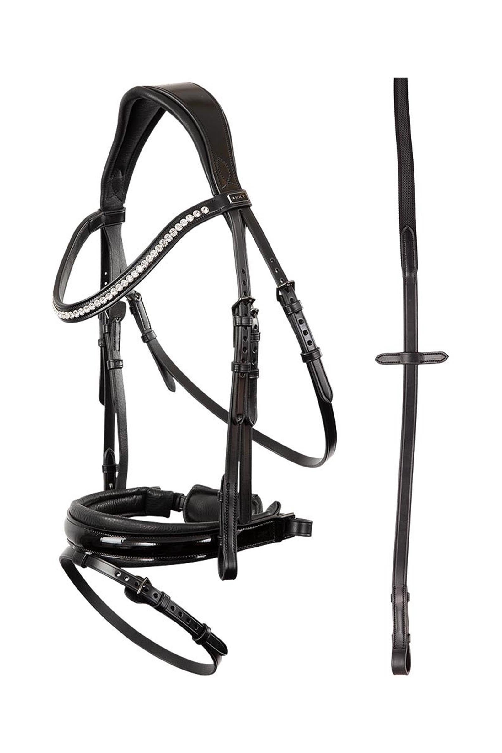 Anky ANKY Anatomic Bridle Patent Leather With Soft Padding Suitset & Ohjat