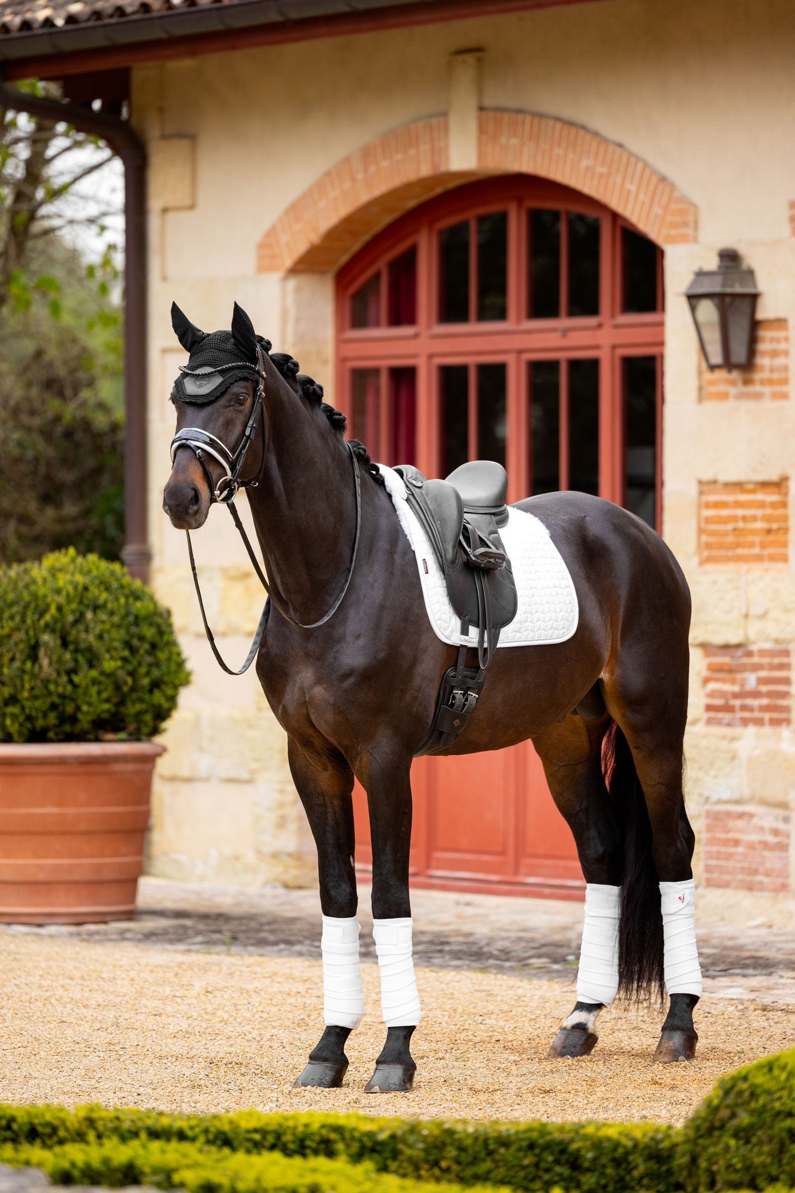 LeMieux Merino+ Dressage Saddle Pad Suede-effect, half lined Saddle Pads