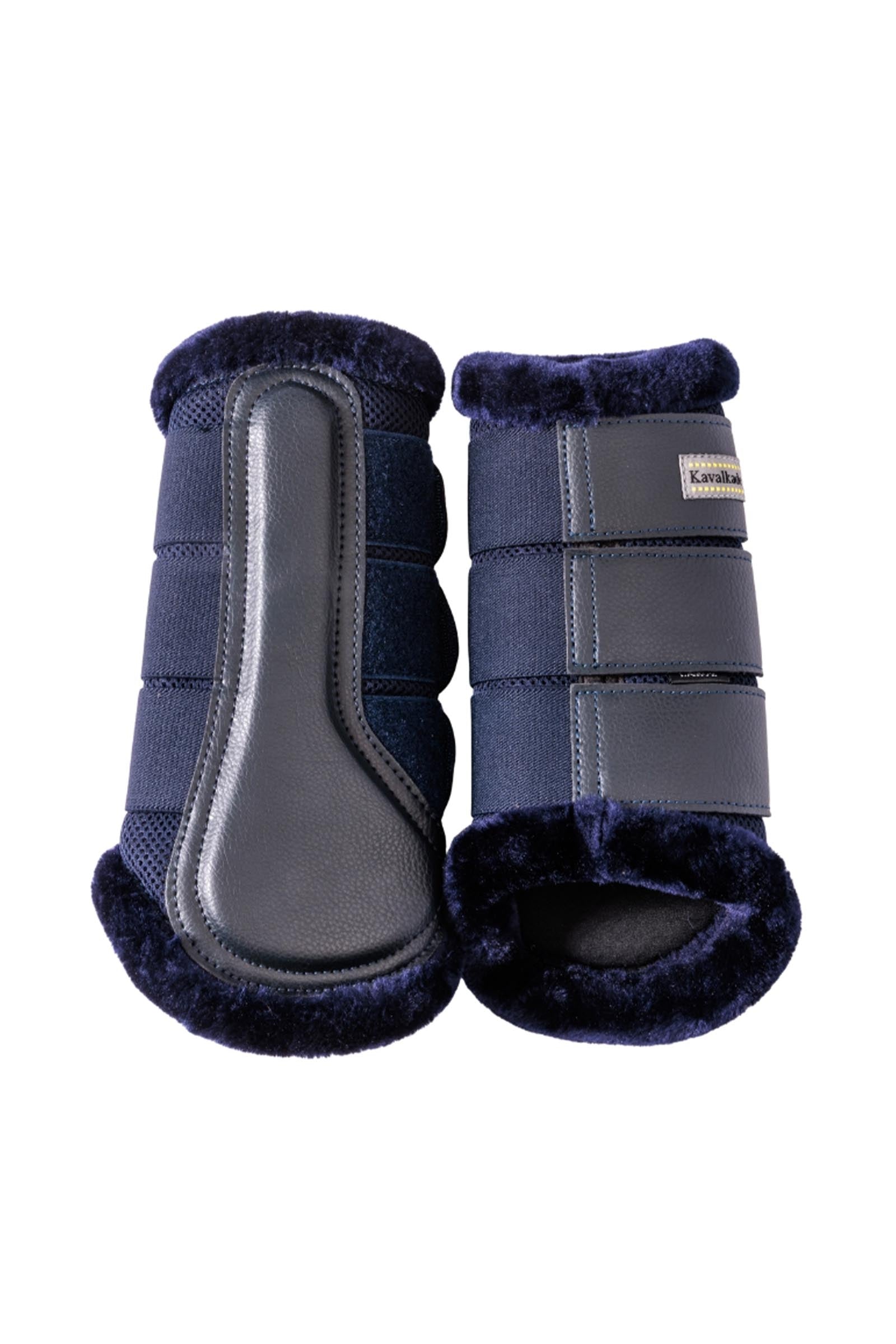 Kavalkade Anatomic Mesh jännesuojat tekoturkiksella Leg & Hoof Protection