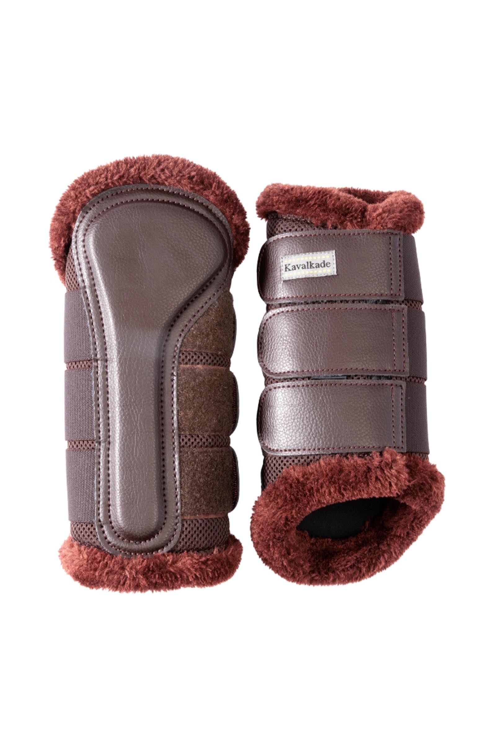 Kavalkade Anatomic Mesh jännesuojat tekoturkiksella Leg & Hoof Protection