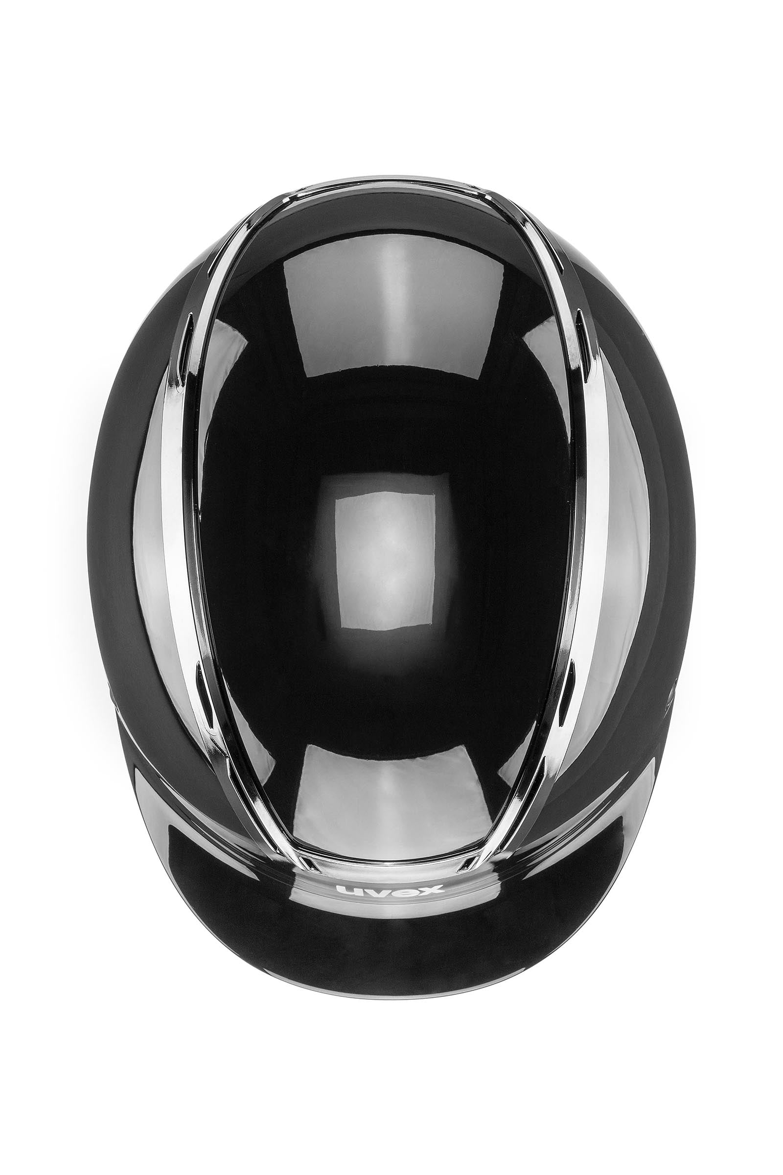 Uvex Exxeed Shiny Chrome Riding Helmet Safety Equipment