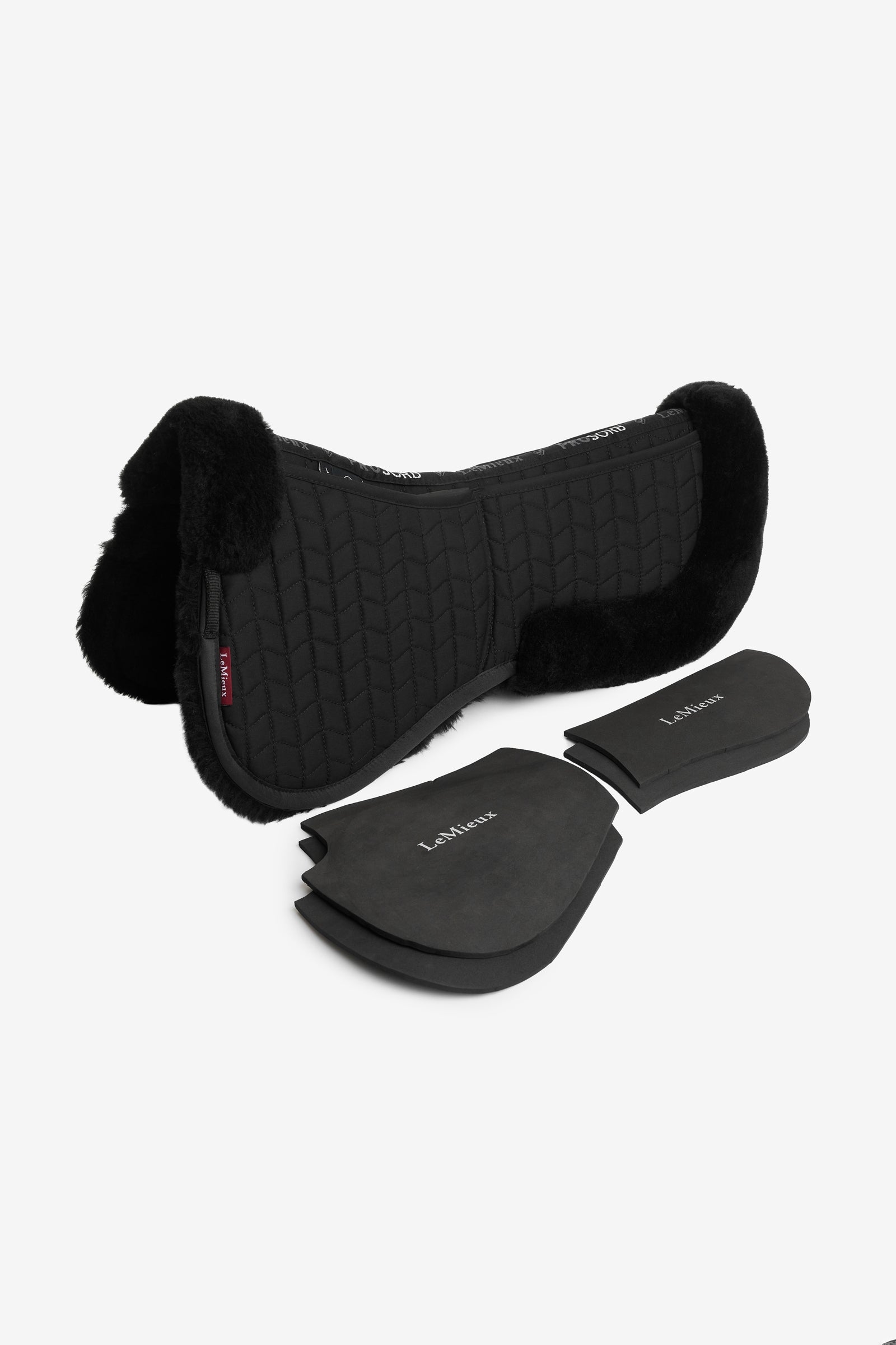 LeMieux Merino+ ProSorb 2 Pocket Half Pad Saddle Pads