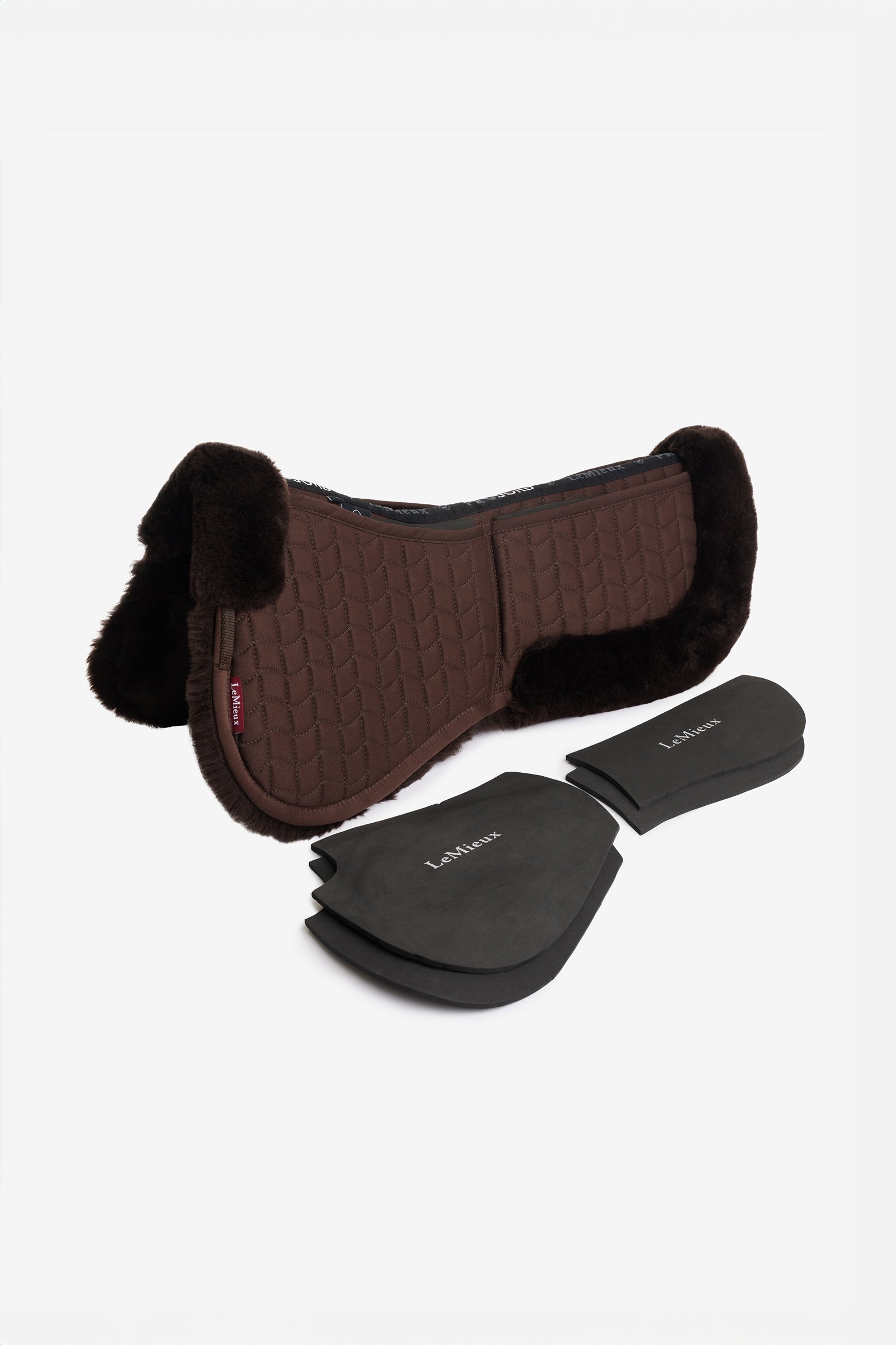 LeMieux Merino+ ProSorb 2 Pocket Half Pad Saddle Pads