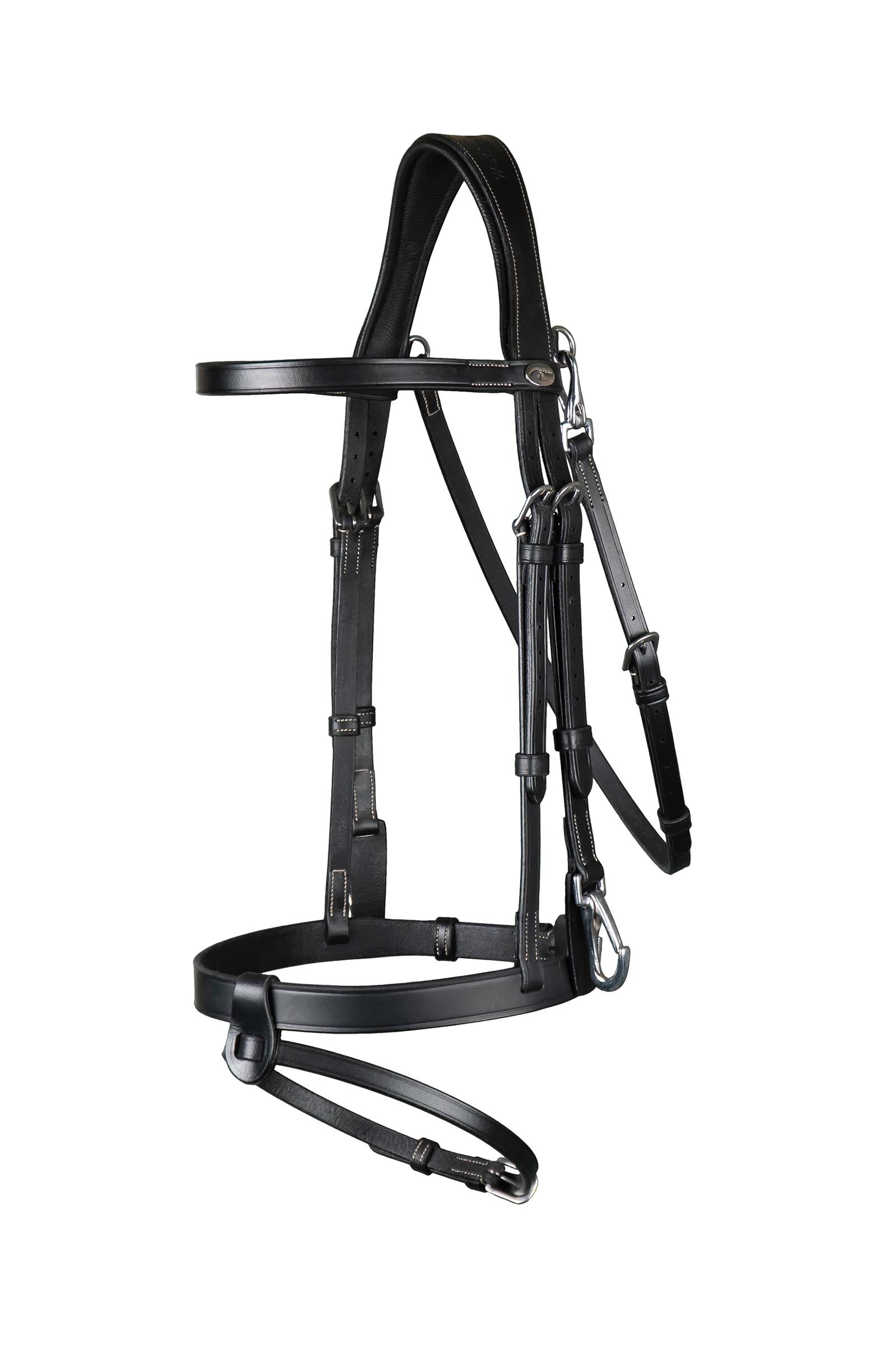 Dy'on Working litteä nahkariimu karabiinikoukuilla Suitset & Ohjat