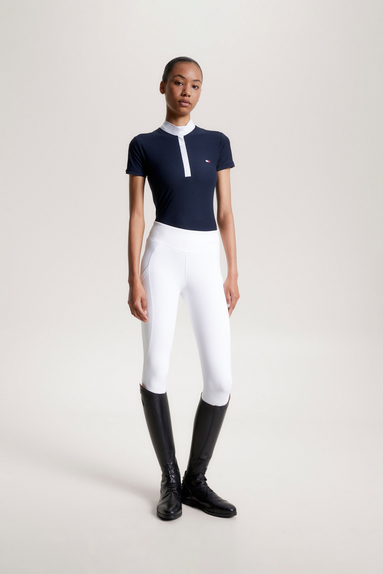 Tommy Hilfiger Equestrian Chelsea Cooling Short Sleeve Logo Show Shirt Women’s Riding Clothing