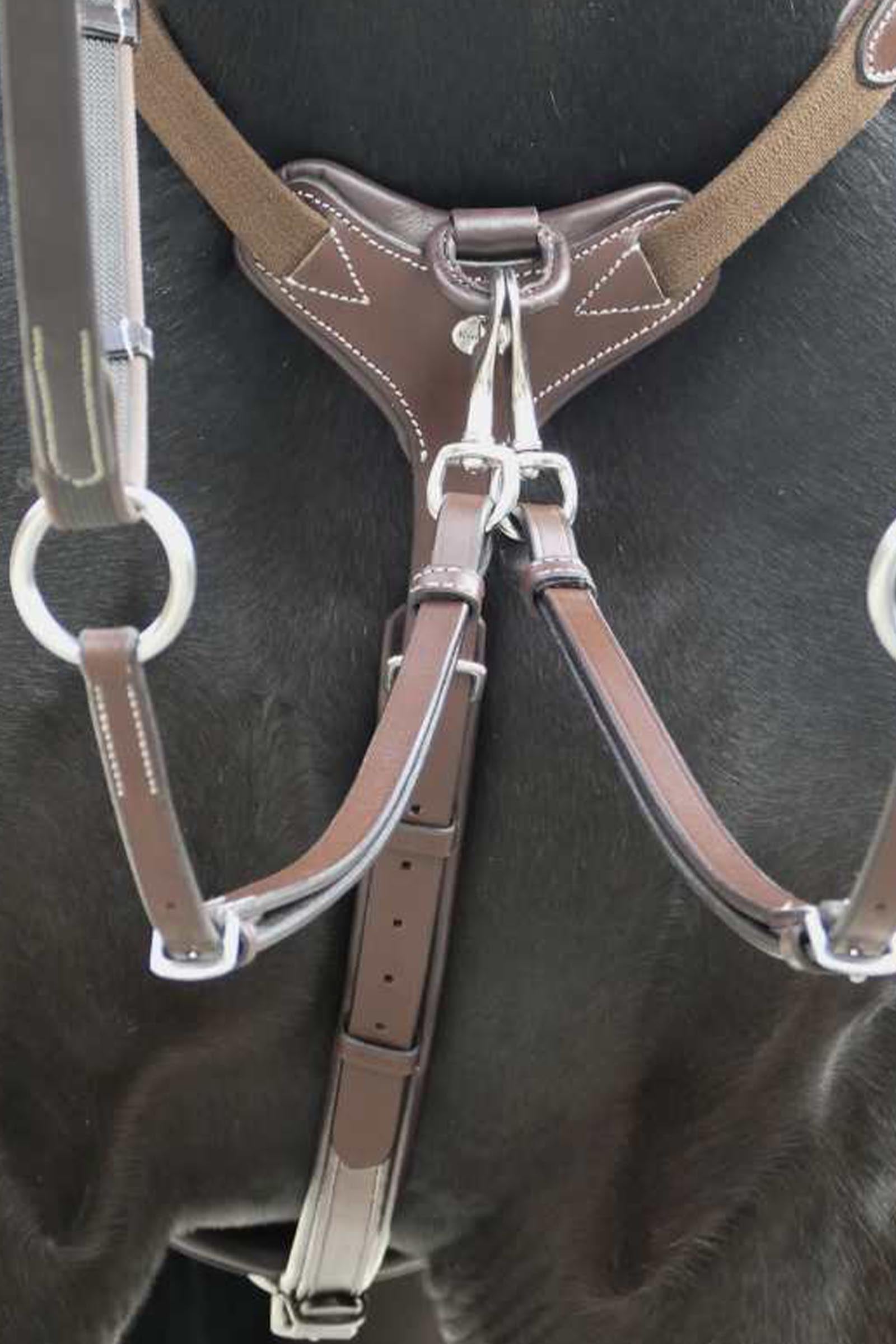 Kavalkade Bianca 5-Pt. Breastplate With Elastic Bridles & Reins