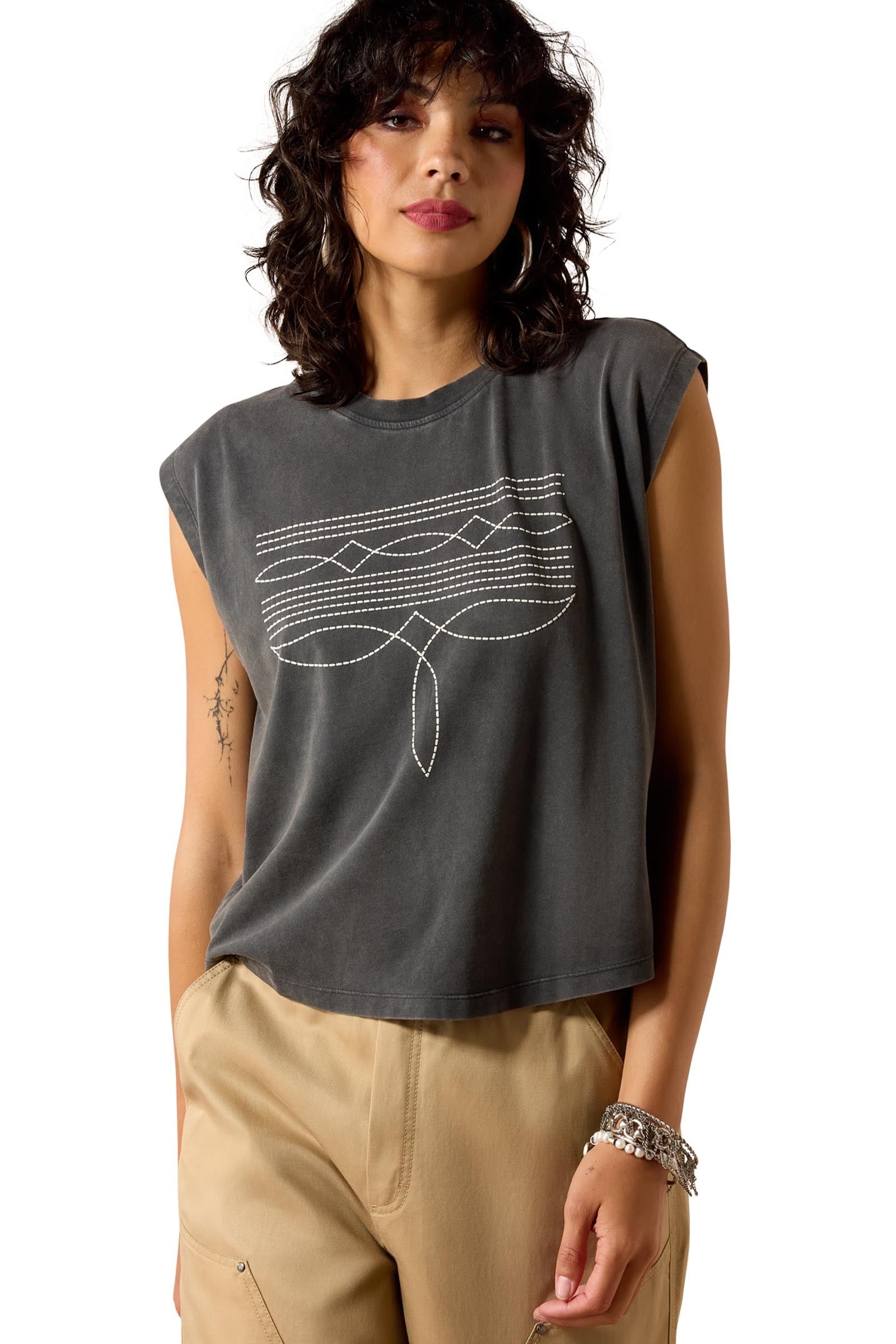 Ariat Women's Dallas Cropped T-Shirt Naisten ratsastusvaatteet