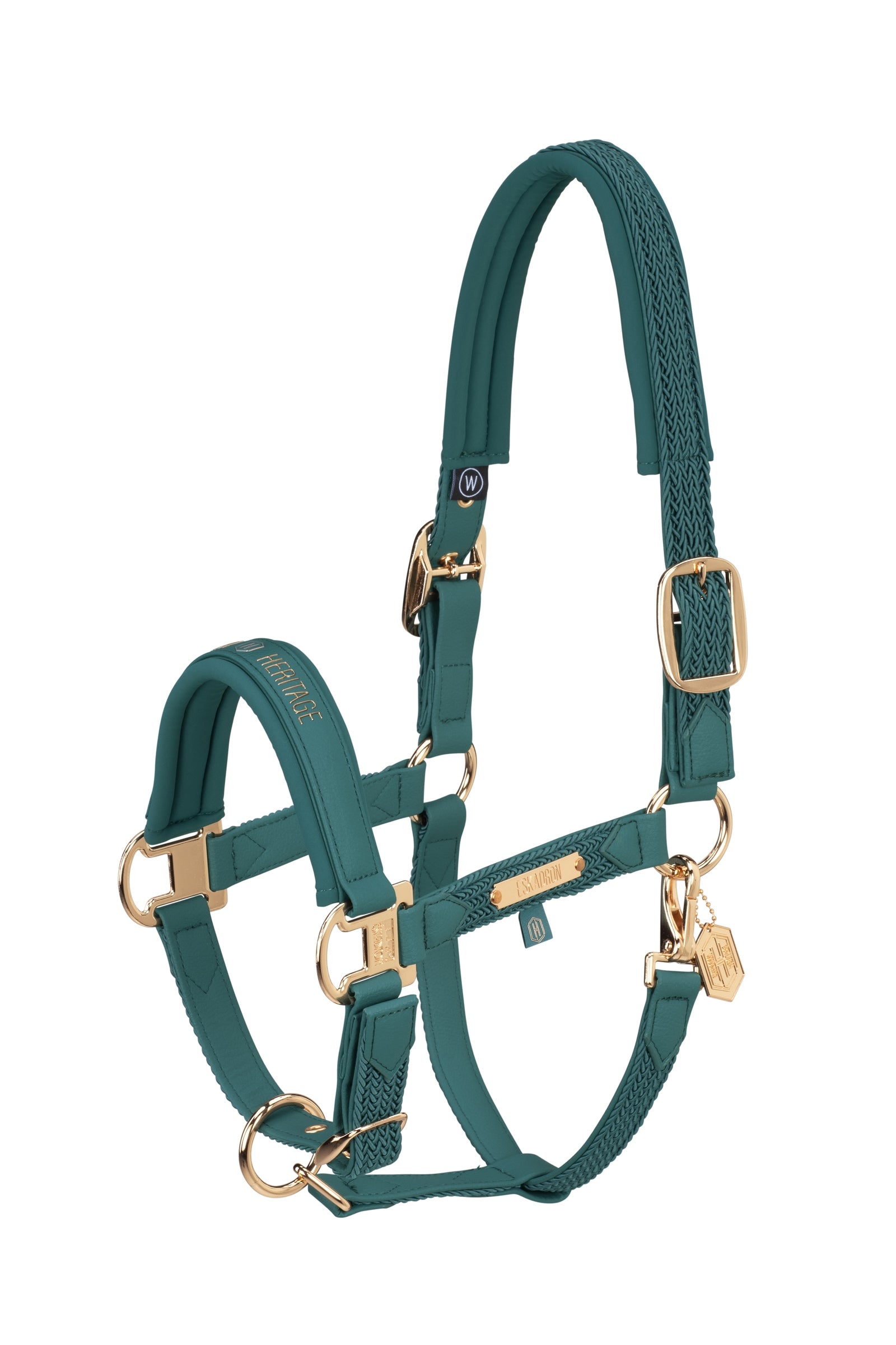 Eskadron Heritage AW24 Faux Leather Double Pin Headcollar with Softshell Halters & Leads