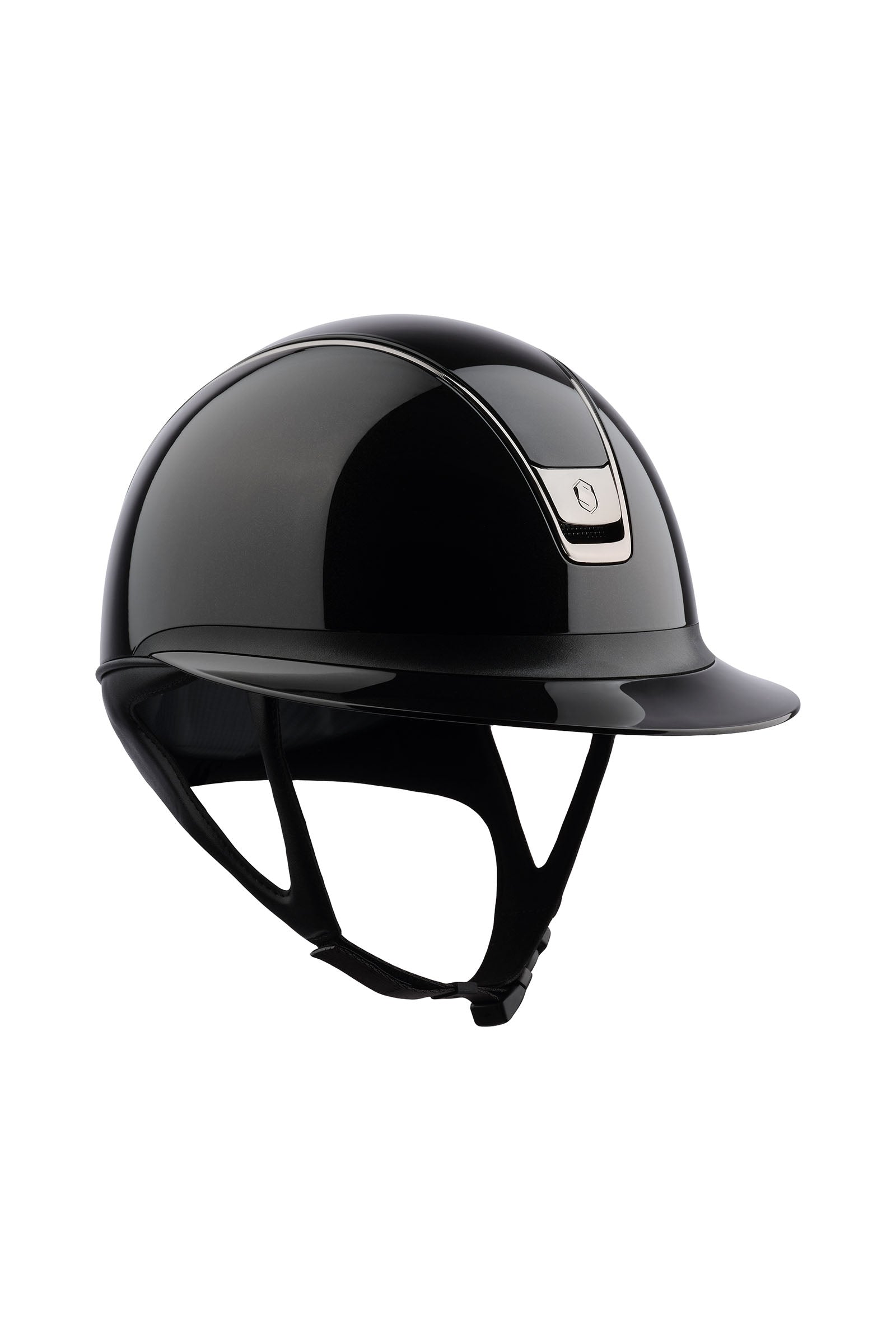 Samshield Miss Shield Kiiltävä Mustan Chrome 2.0 kanssa Ratsastuskypärät & Turvaliivit