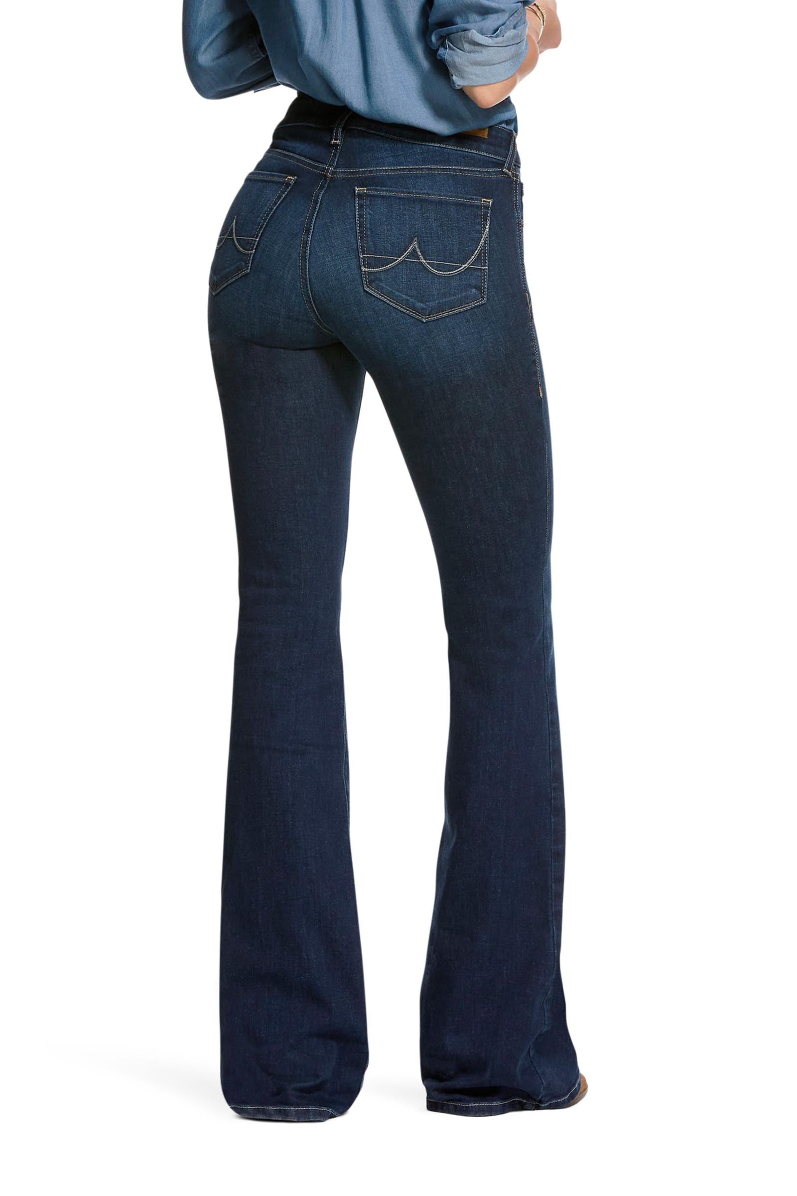 Ariat Womens Ultra Stretch Perfect Rise Katie Flare Jean Womens Breeches