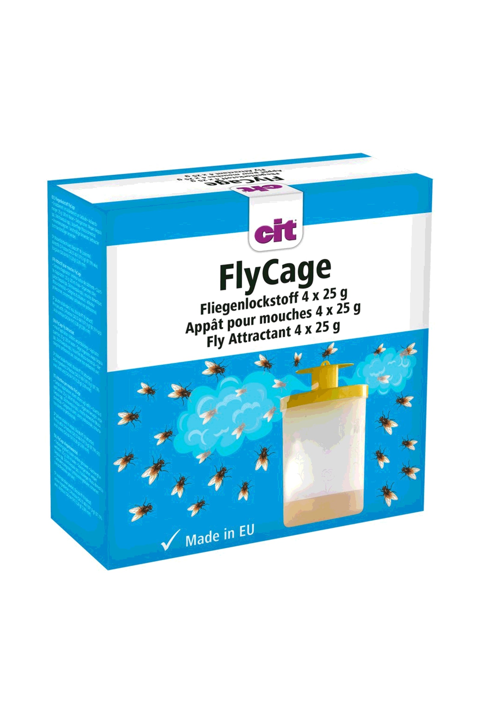 Kerbl Cit kärpäsansan houkutin FlyCage, 4 x 25 g Hyönteissuojat