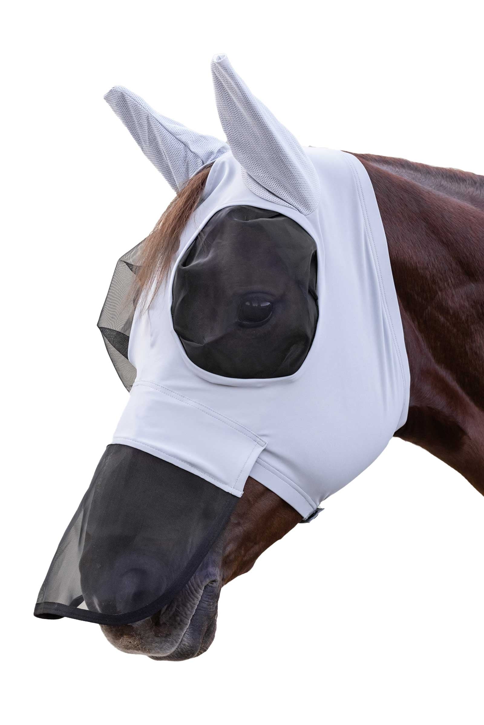 Waldhausen Puck Fly Mask With Nose and UV-Protection Antifly Protection for Horses