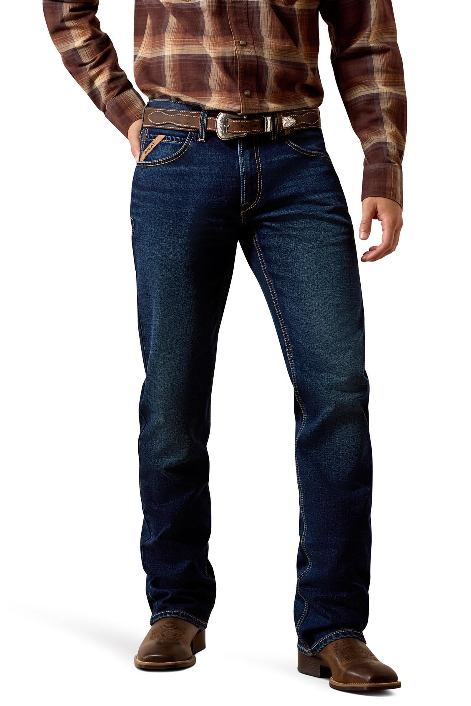 Ariat M5 Straight Acclimatize Gideon Miesten suoralahkeiset farkut Miesten ratsastusvaatteet