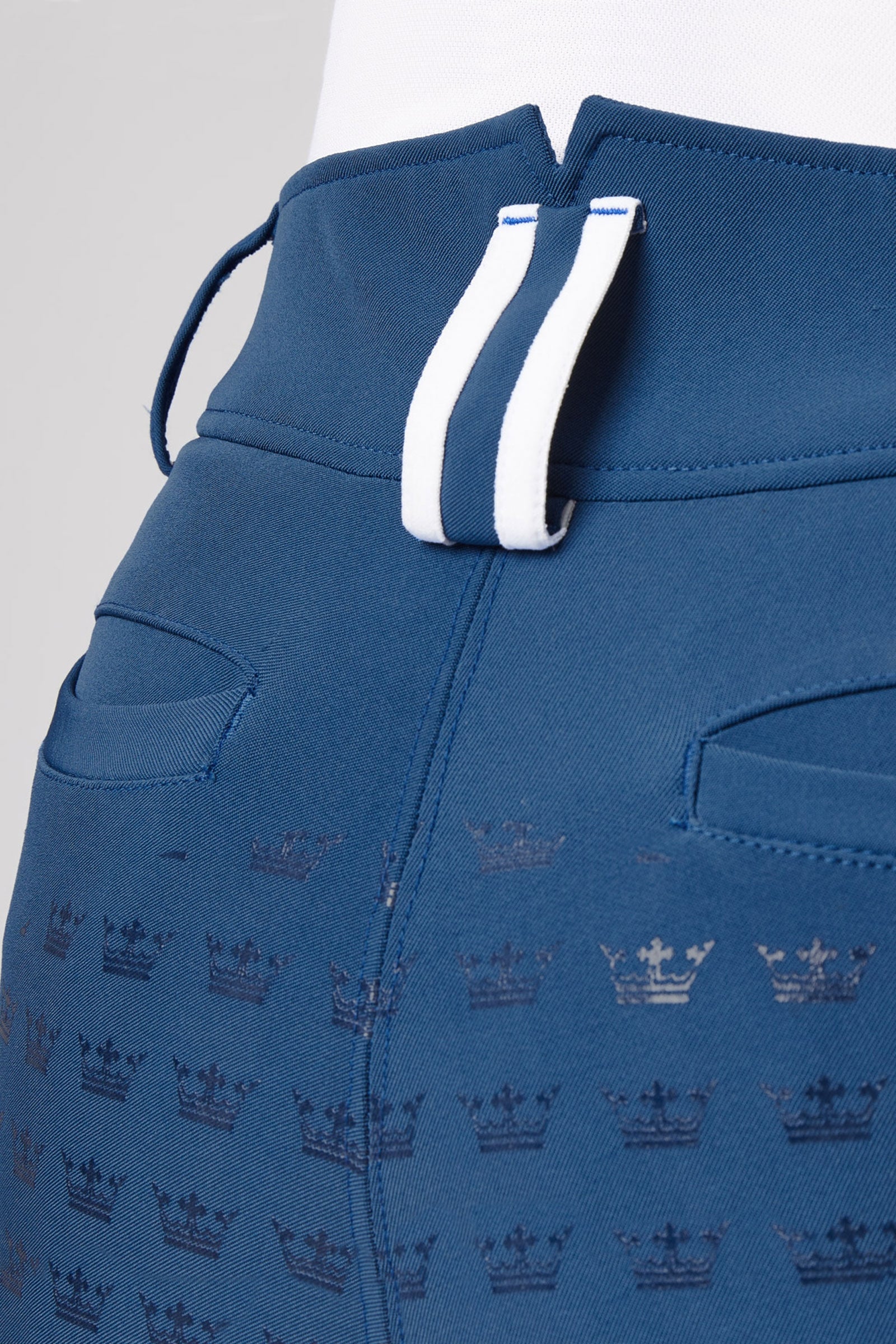 Horze Women's High Waist Full Seat Breeches with Contrasting Piping Womens Breeches